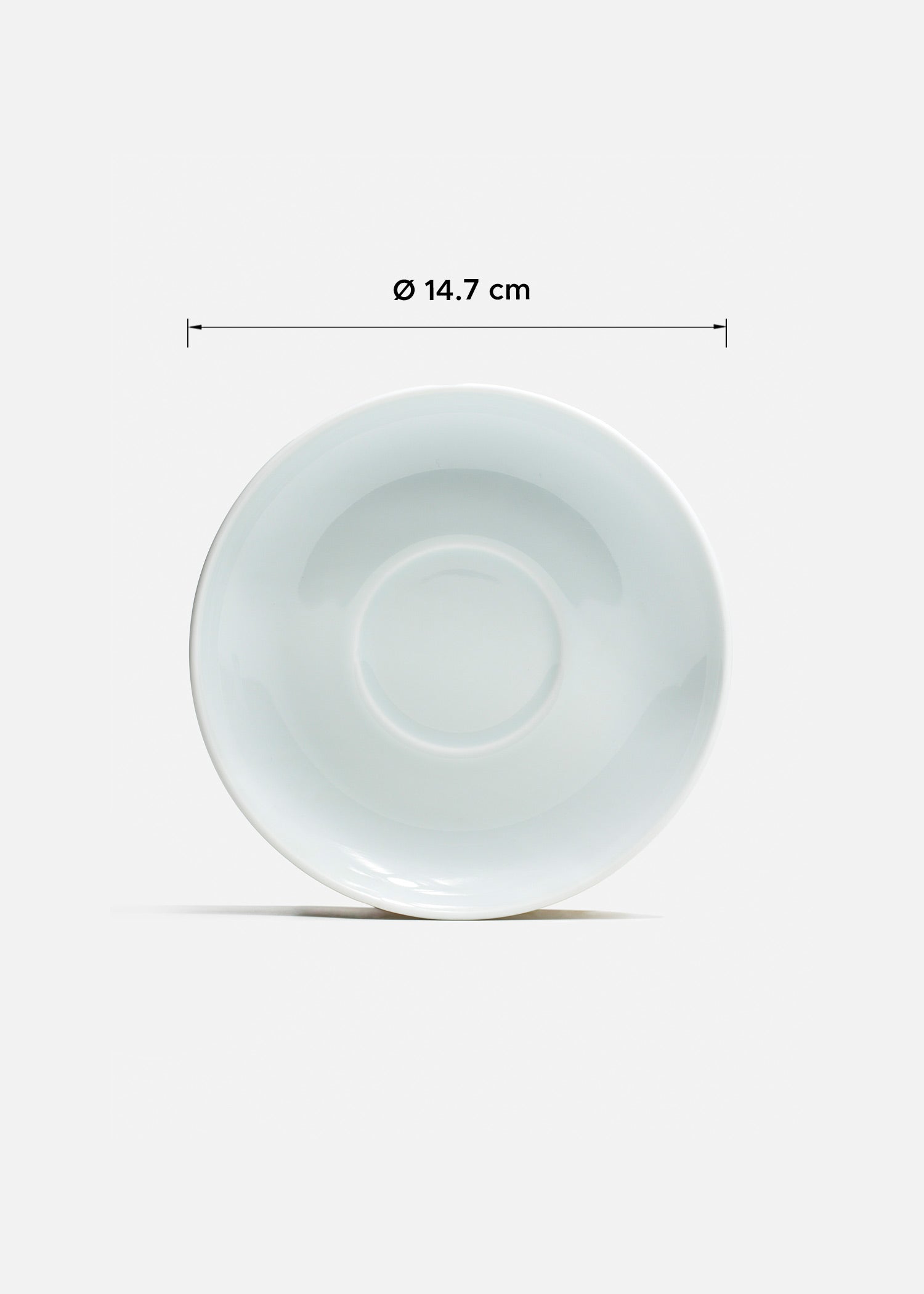 Taza y plato para taza de porcelana blanco Ent 250 ml