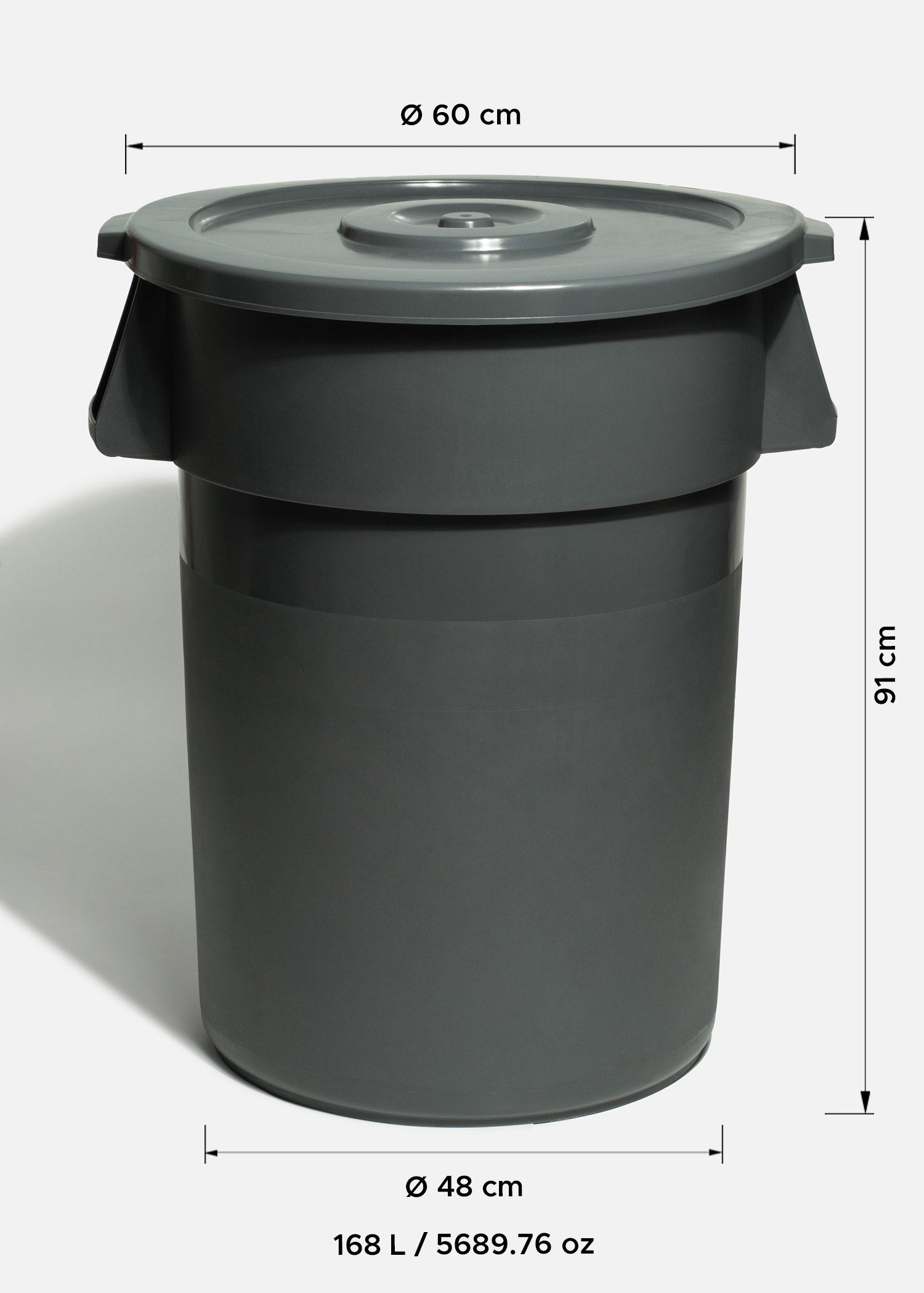 tamaño botes de basura grandes maha