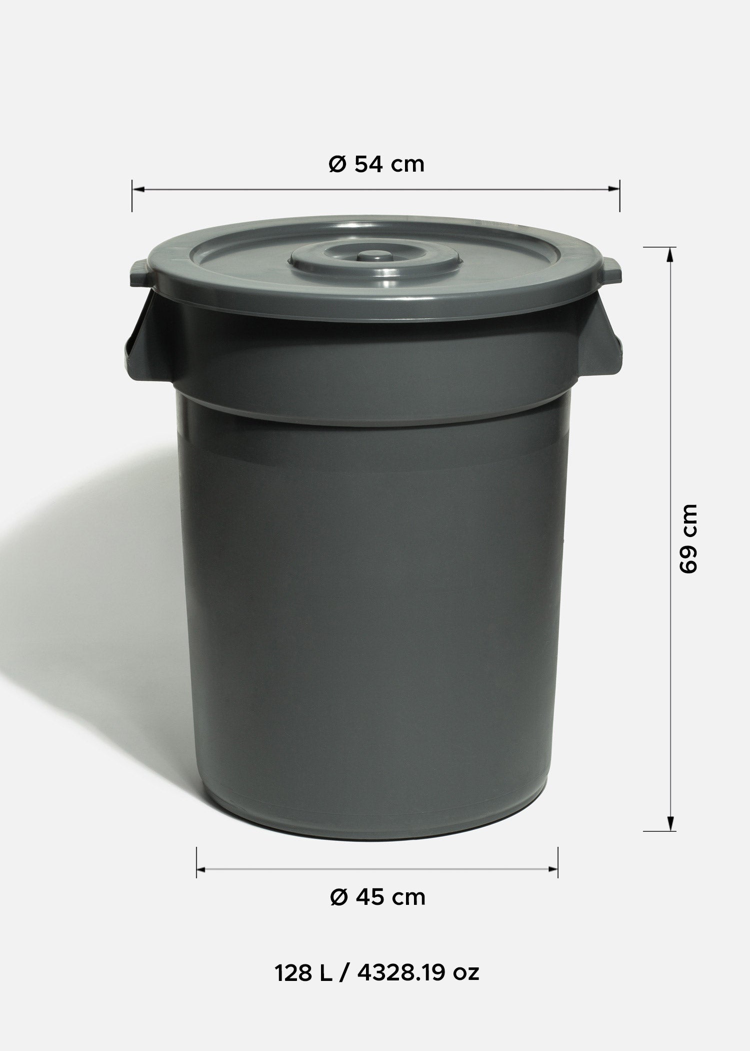 tamaño botes de basura grandes maha