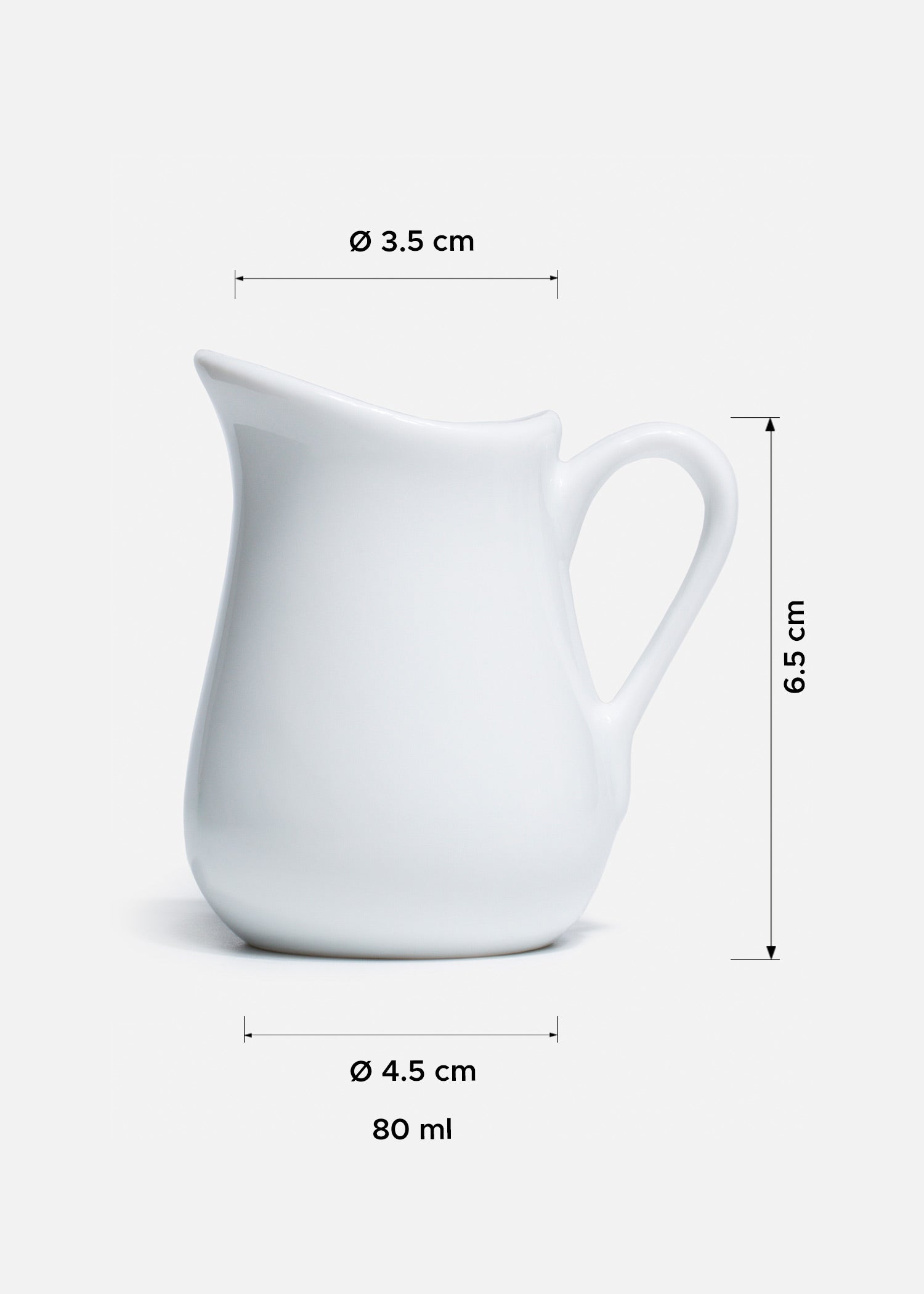 tamaño cremera porcelana maha