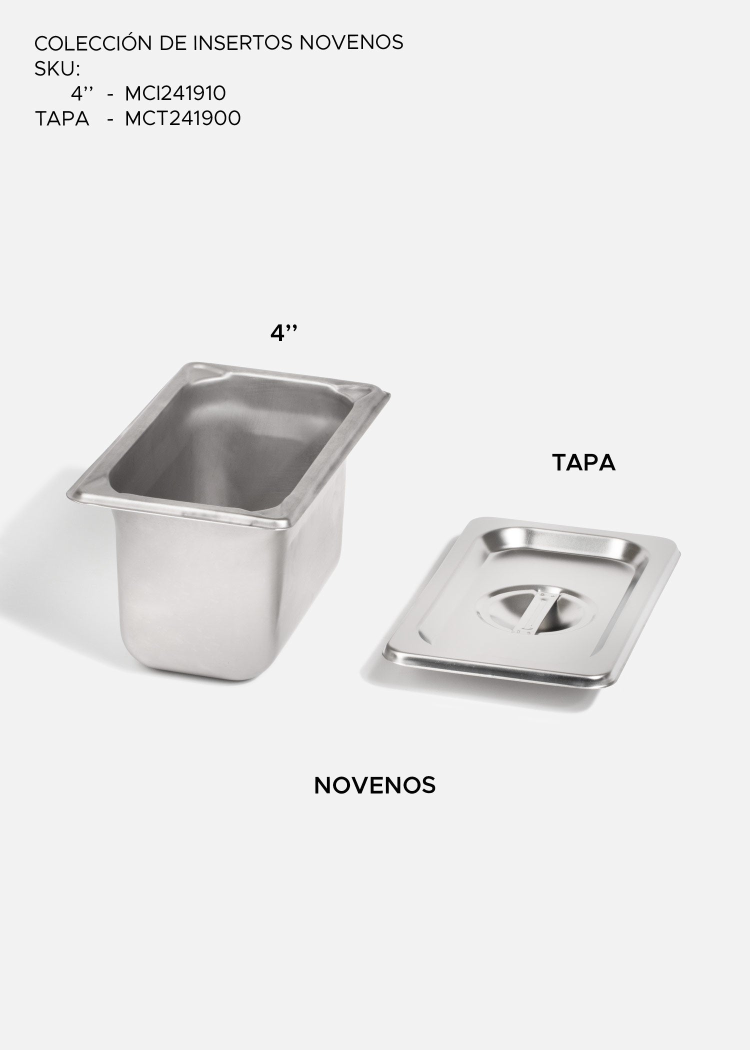 compra insertos de acero inoxidable maha