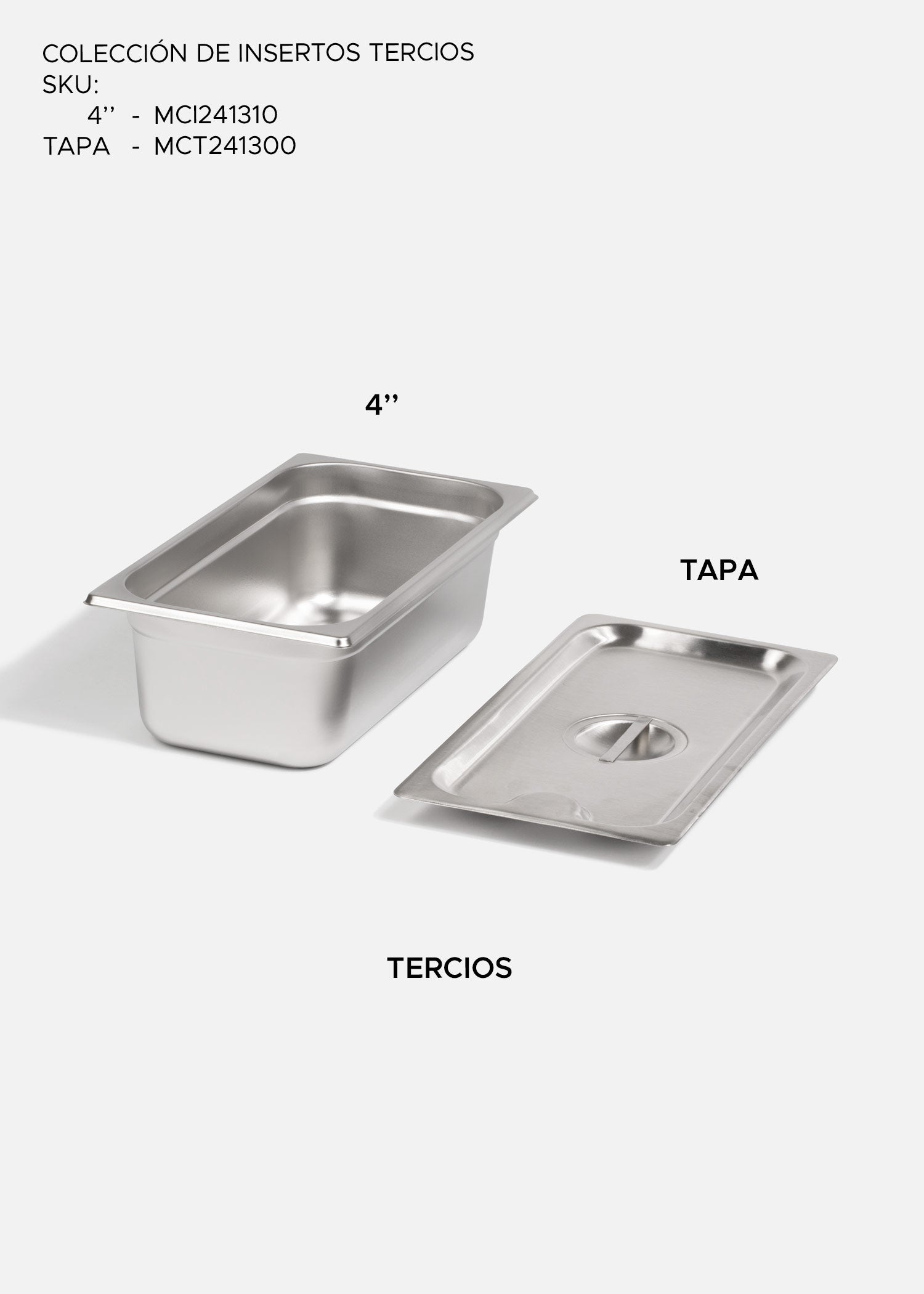 compra insertos de acero inoxidable maha