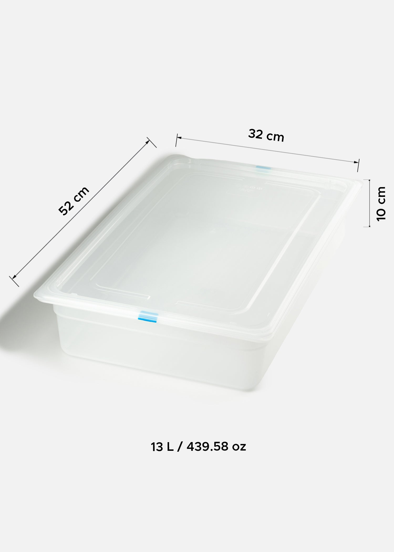 Insertos con tapa de plástico (polipropileno) transparente profundidad 4"/ 10 cm
