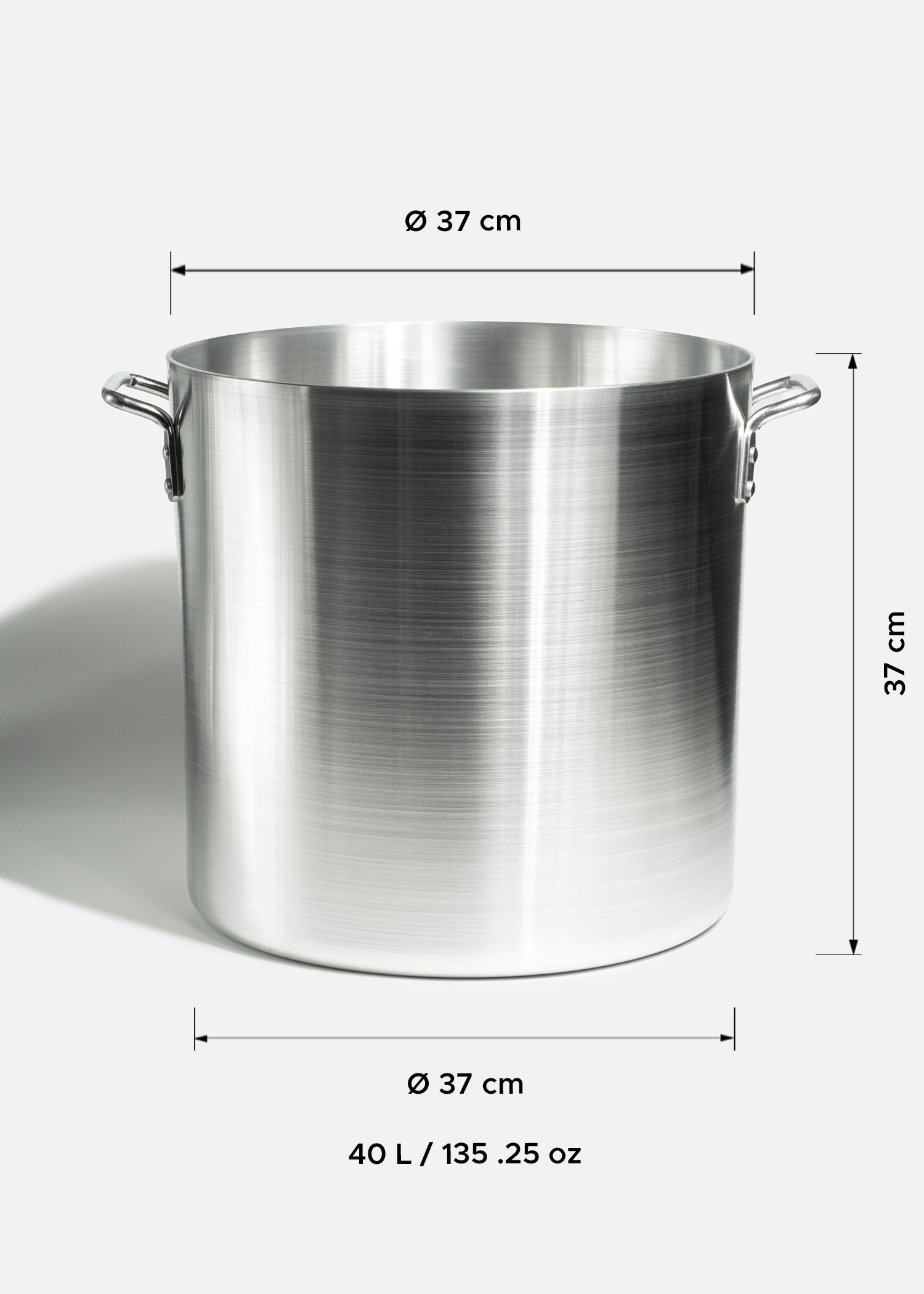 tamaño olla aluminio maha 