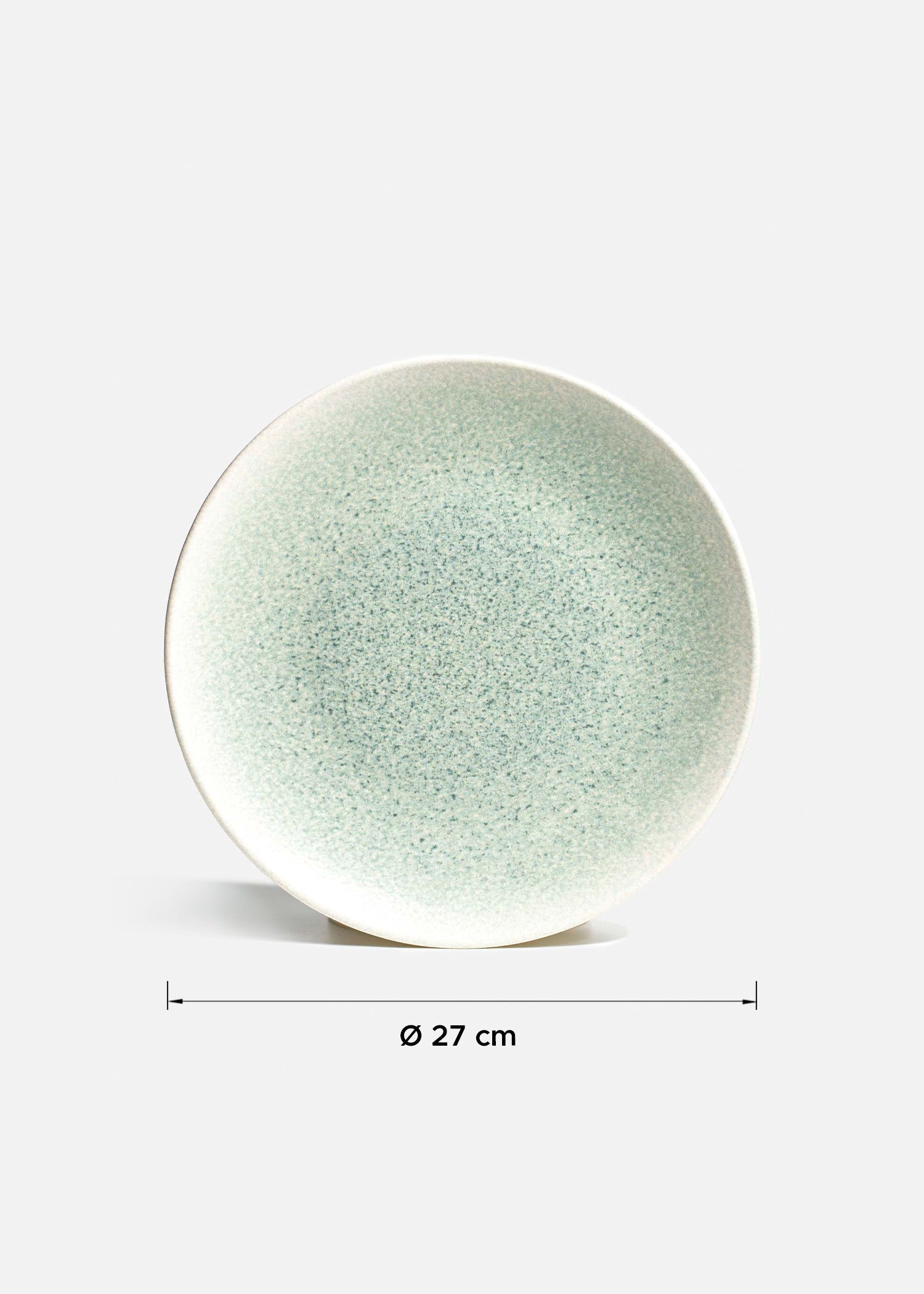 tamaño platos de porcelana azul 