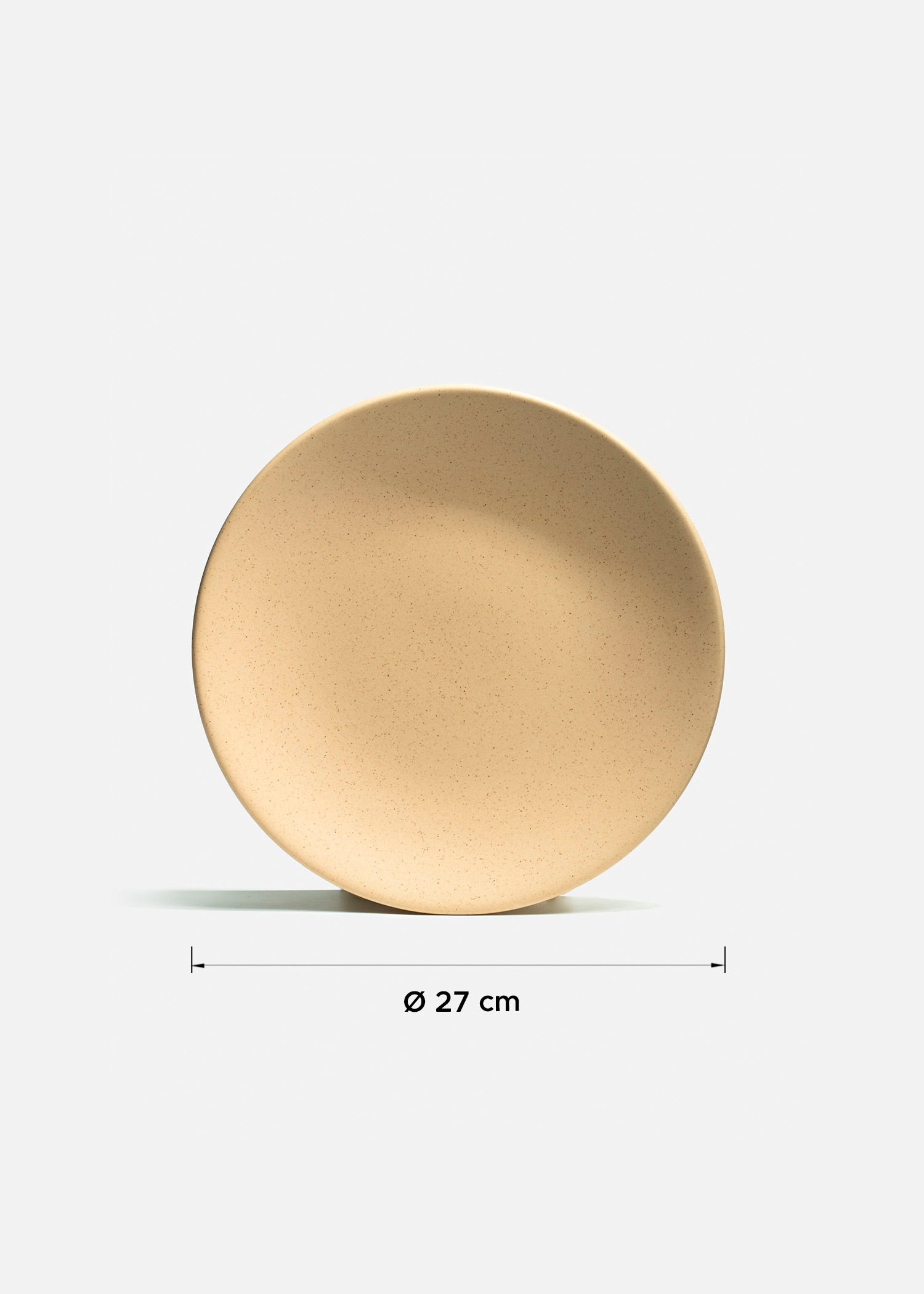 Platos de cerámica beige Oval