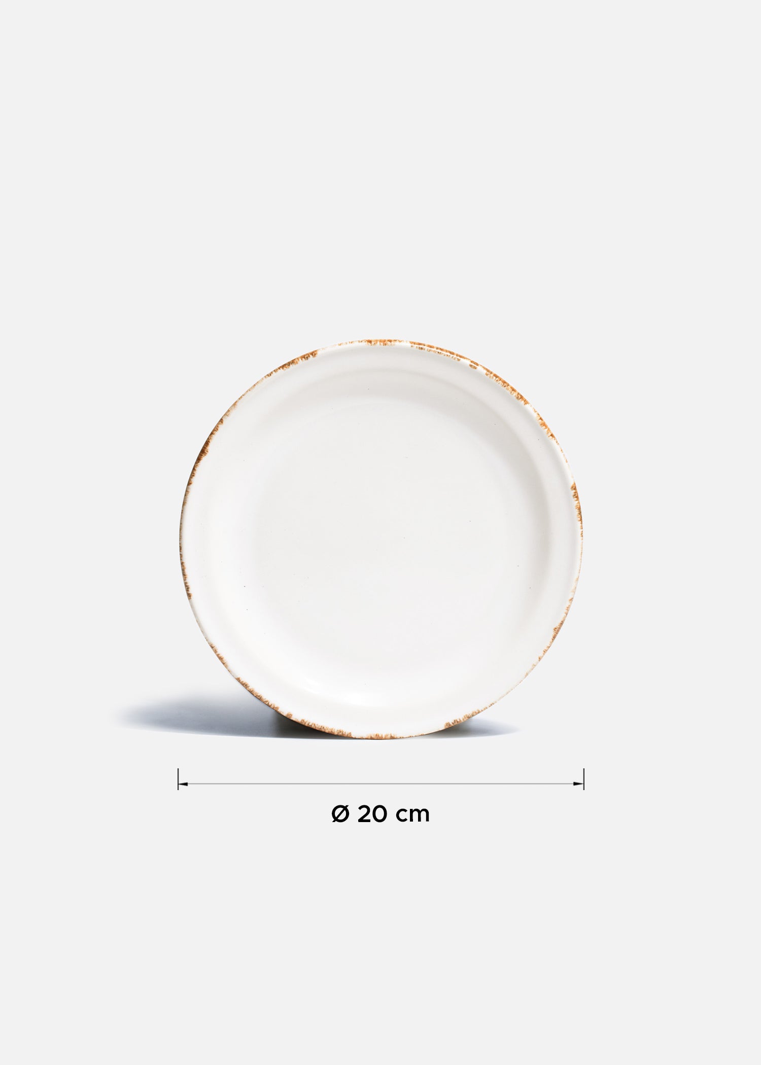 tamaño plato ceramica blanco maha