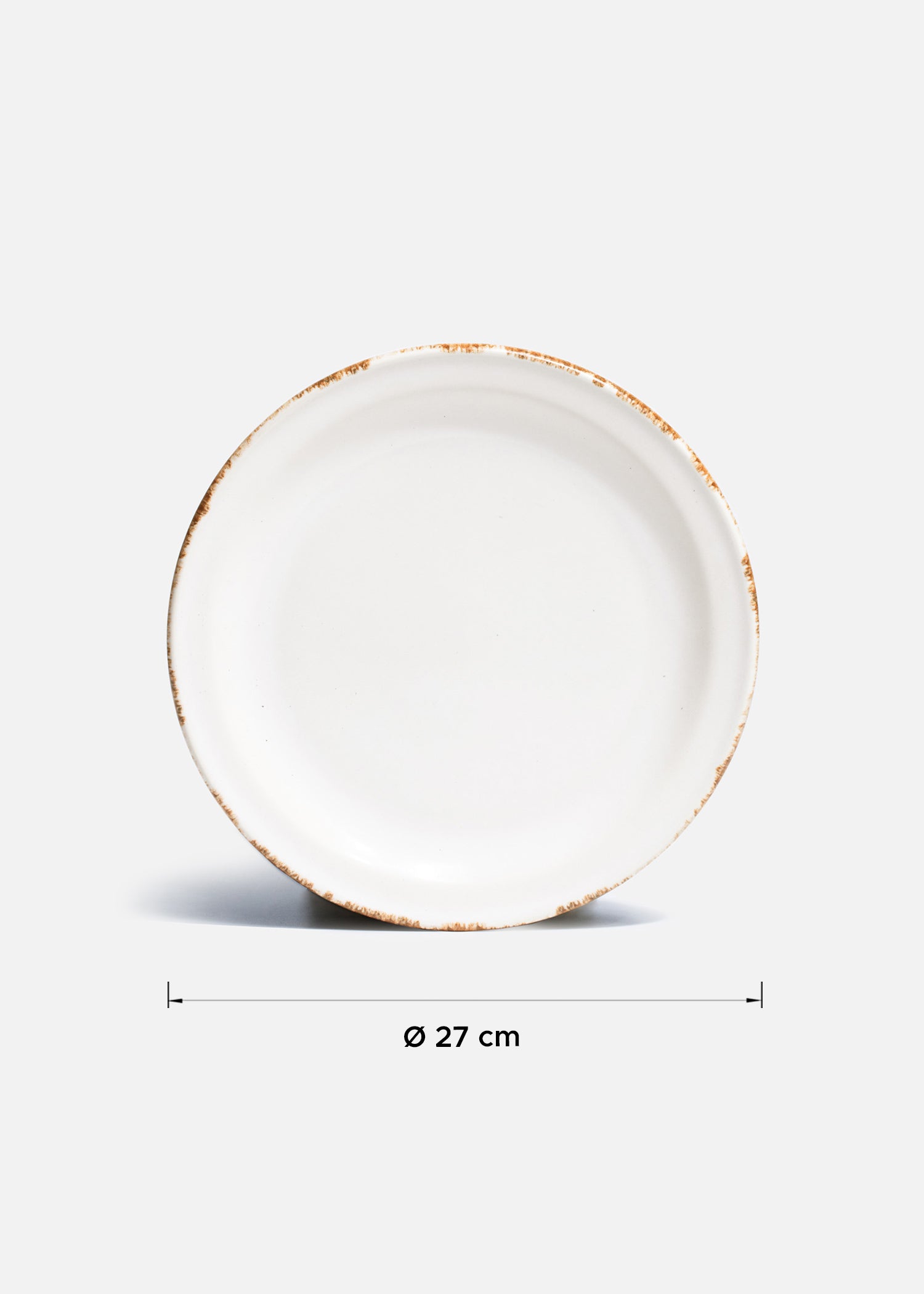 tamaño plato ceramica blanco maha