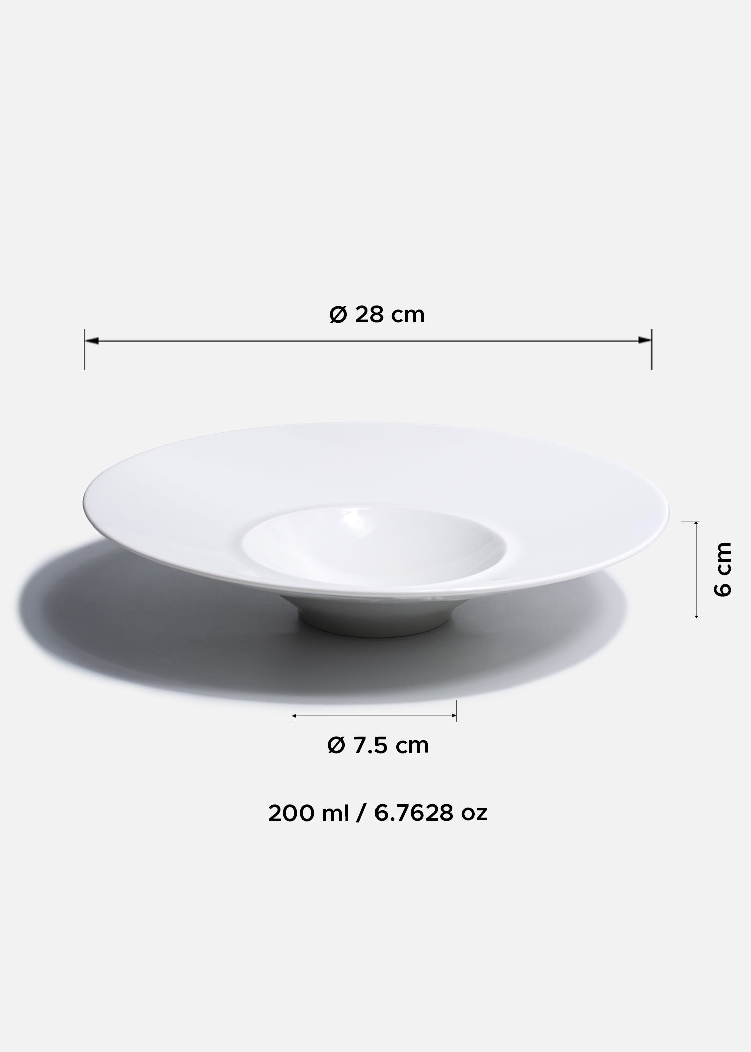 tamaño platos porcelana blanco maha