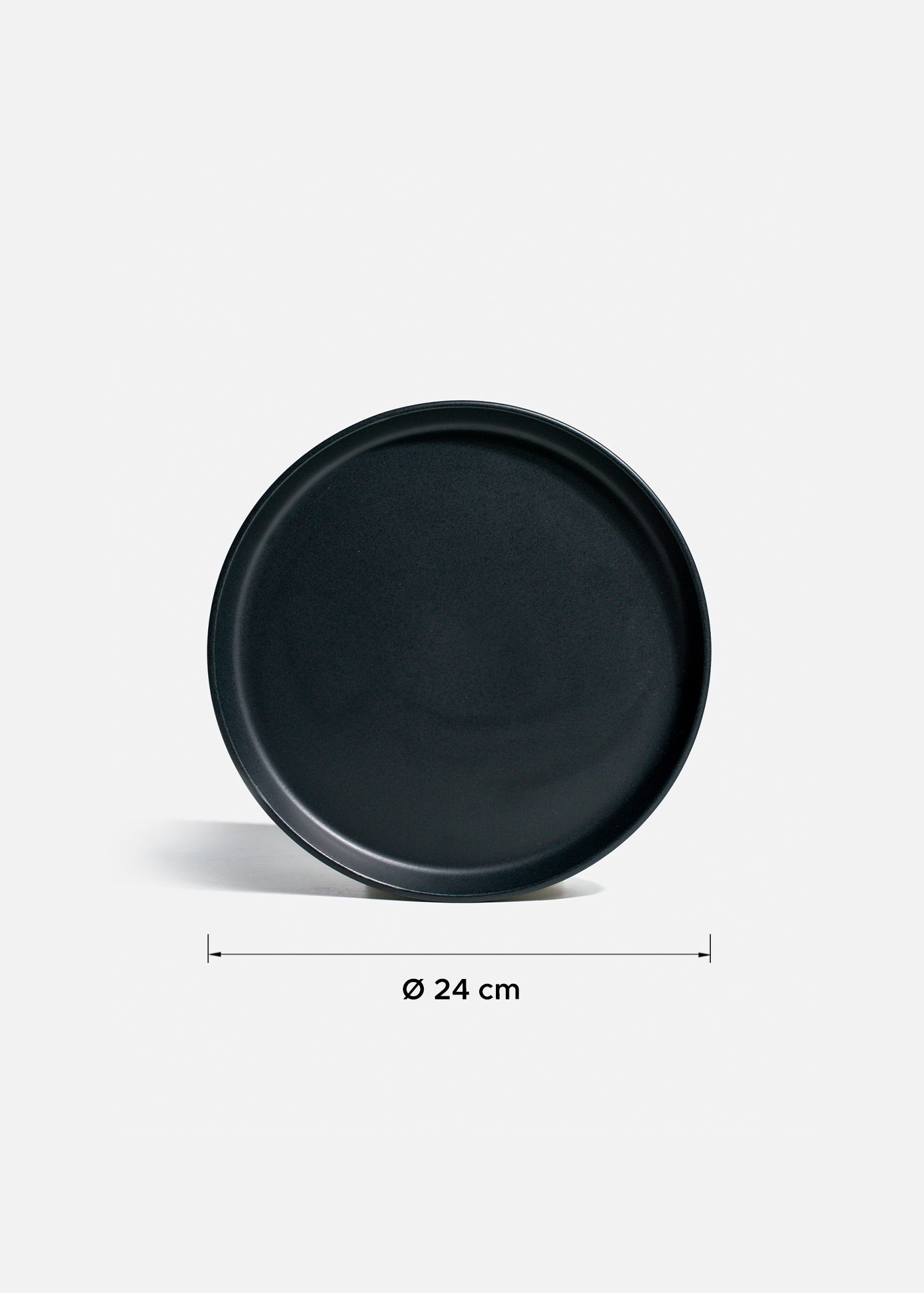 tamaño platos ceramica negro maha