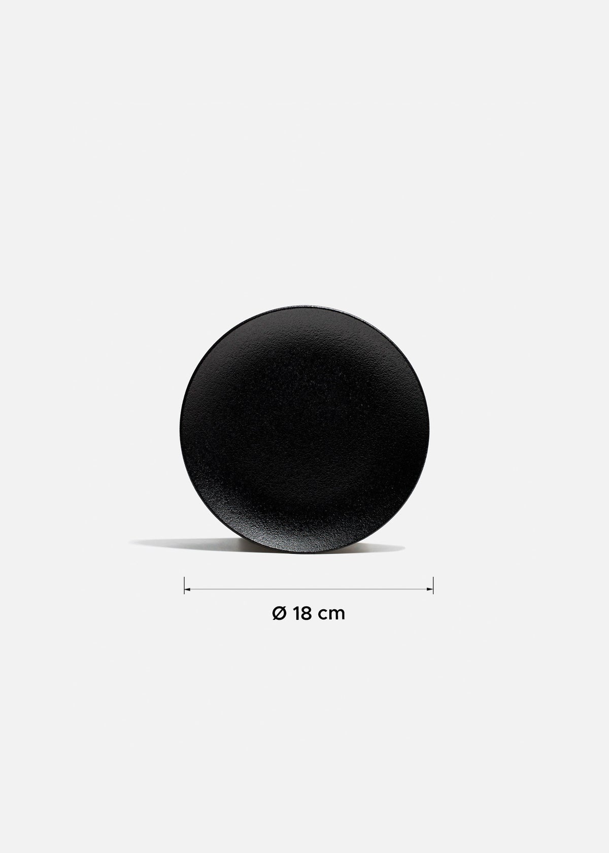 Platos trinche de porcelana negro Vantablack