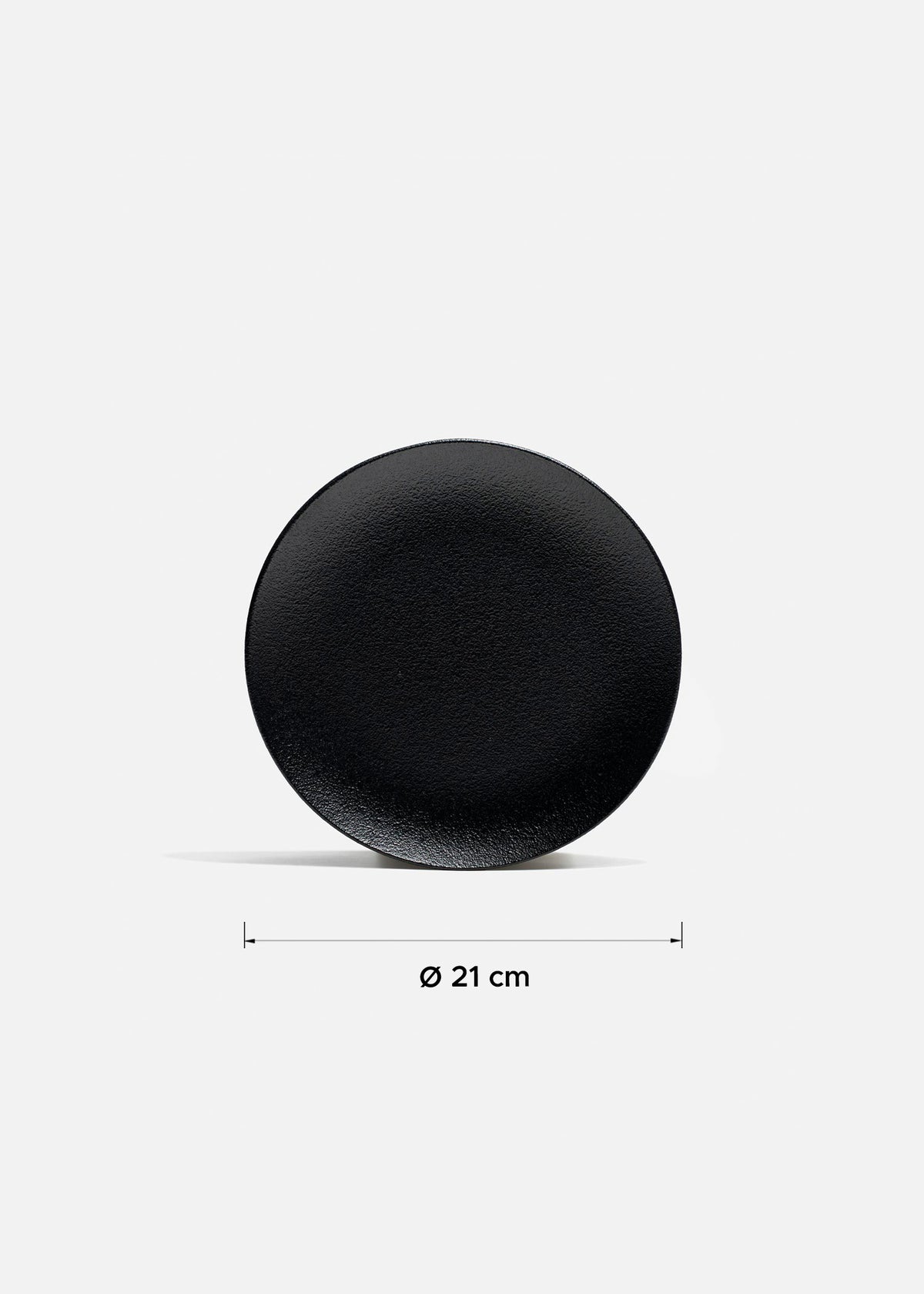 Platos trinche de porcelana negro Vantablack