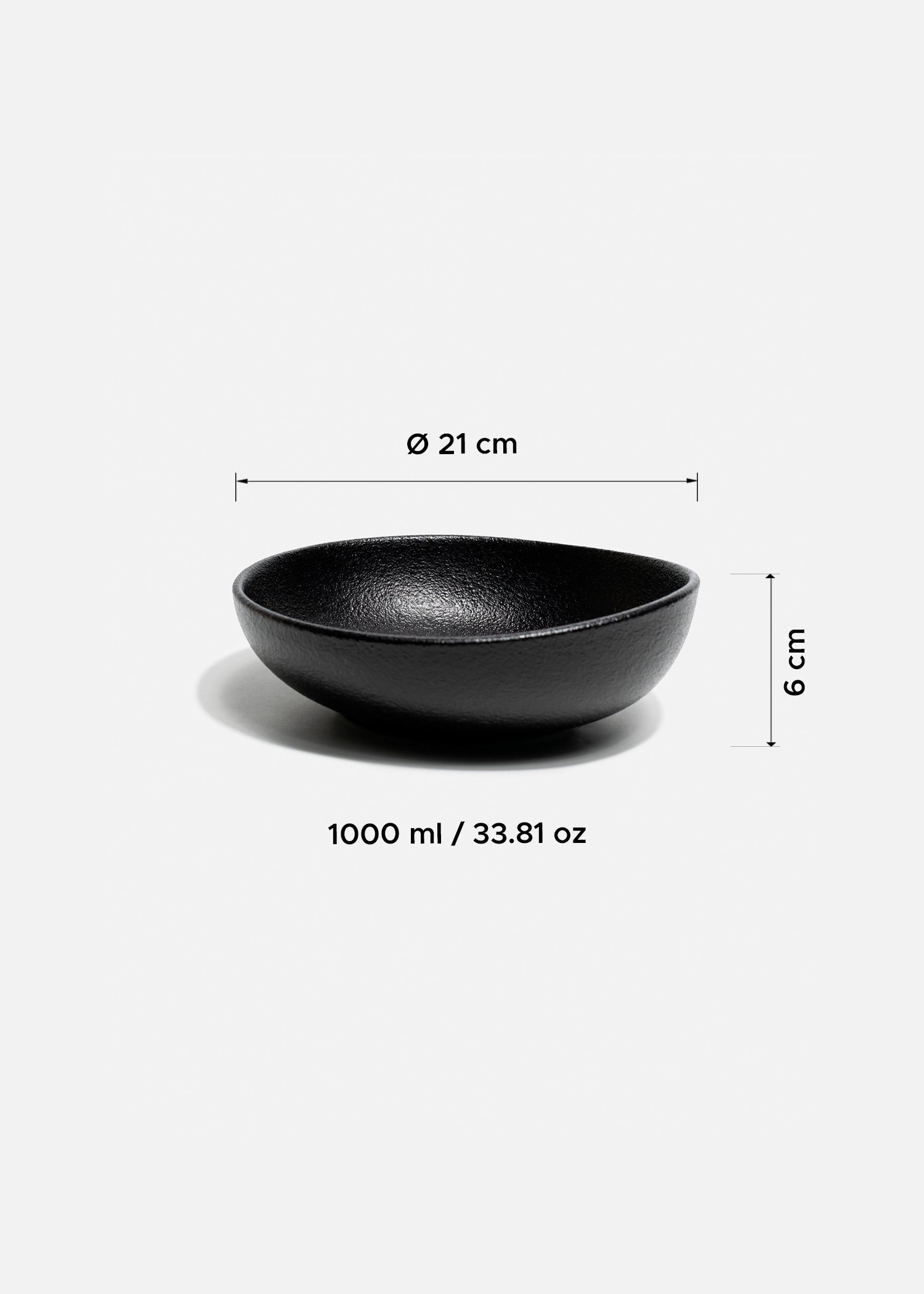 Platos de porcelana negro Vantablack