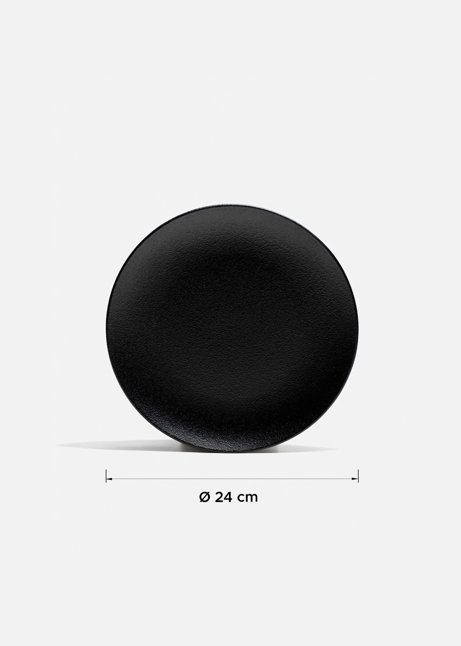 Platos trinche de porcelana negro Vantablack