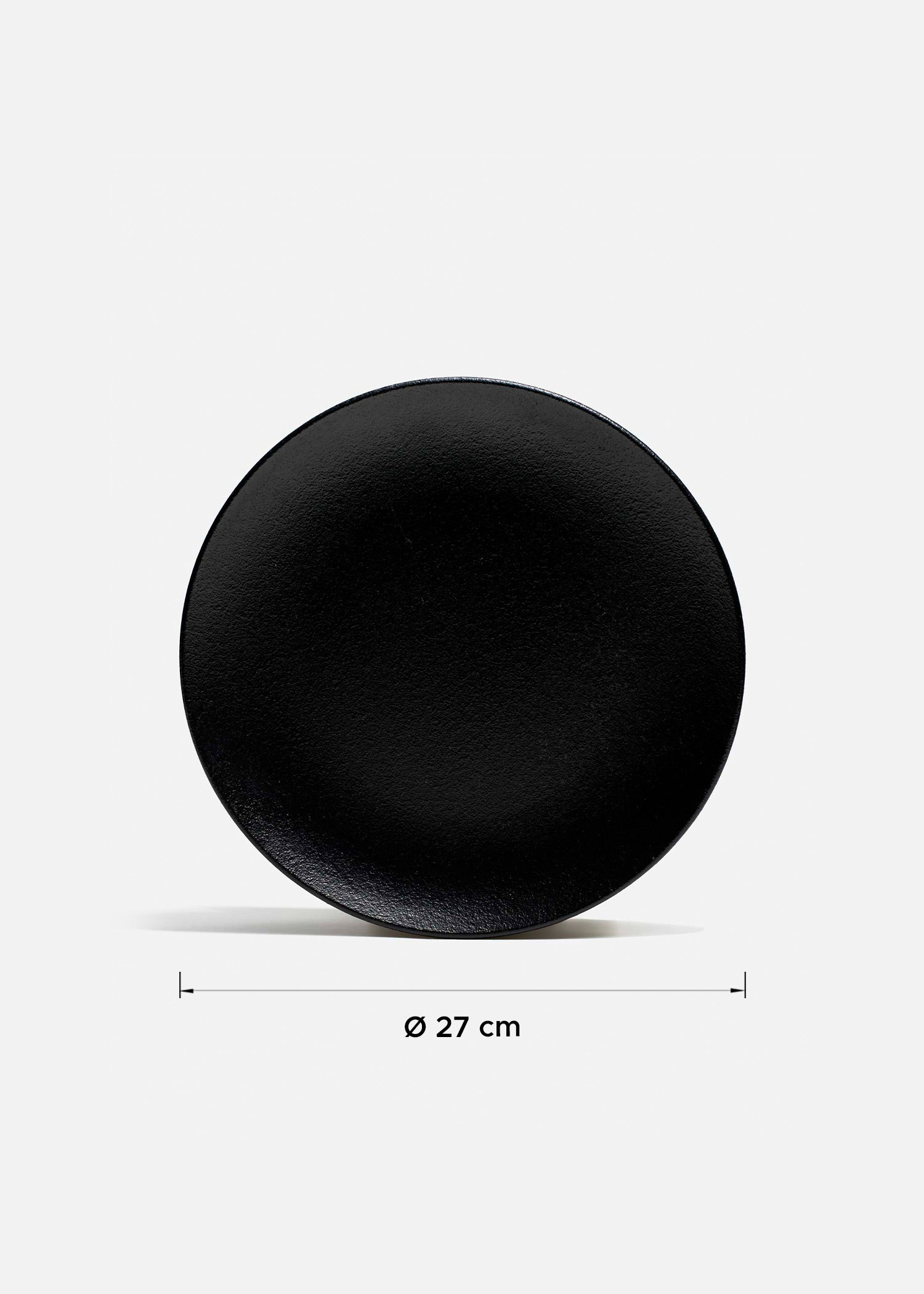 Platos trinche de porcelana negro Vantablack