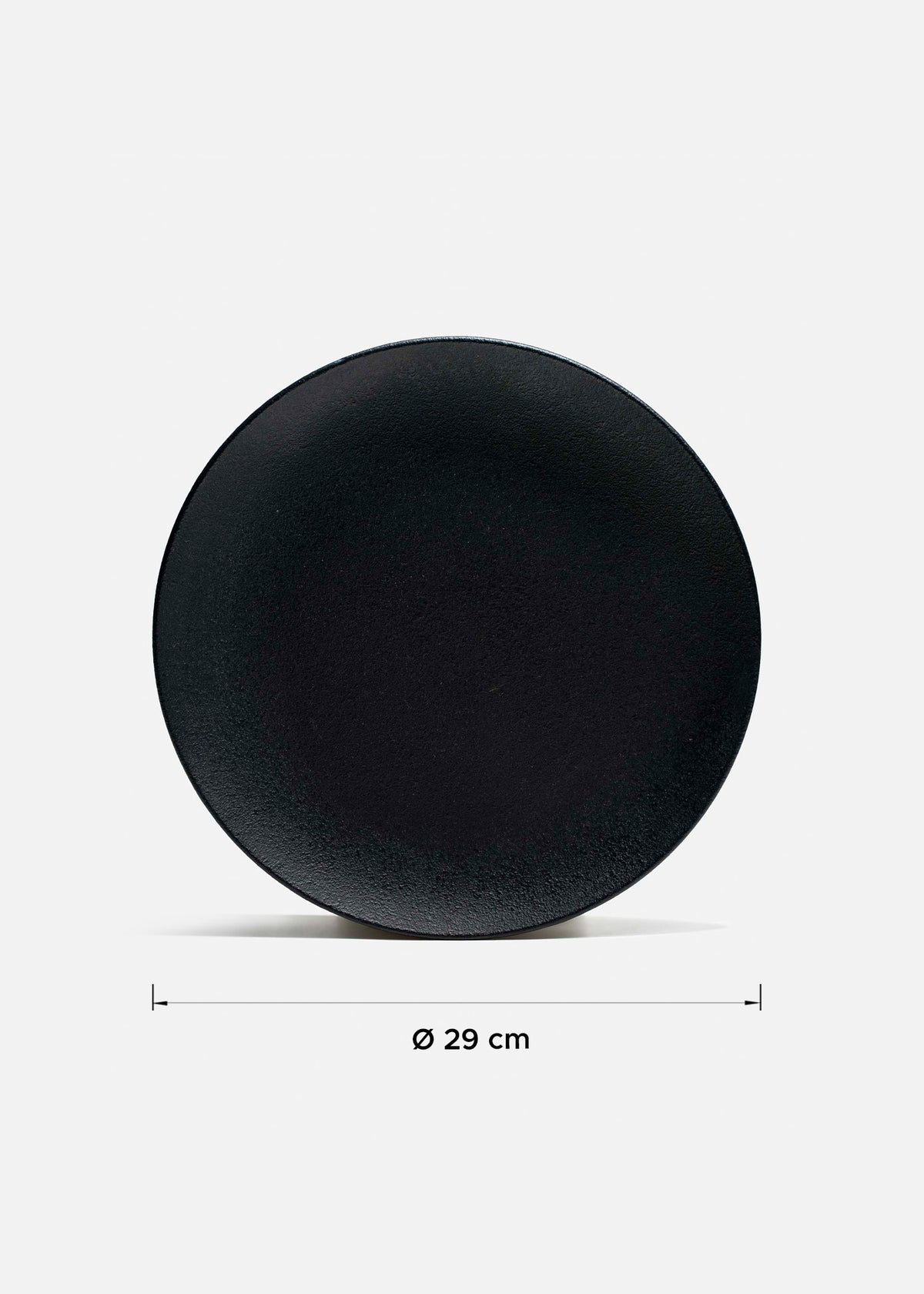 Platos trinche de porcelana negro Vantablack