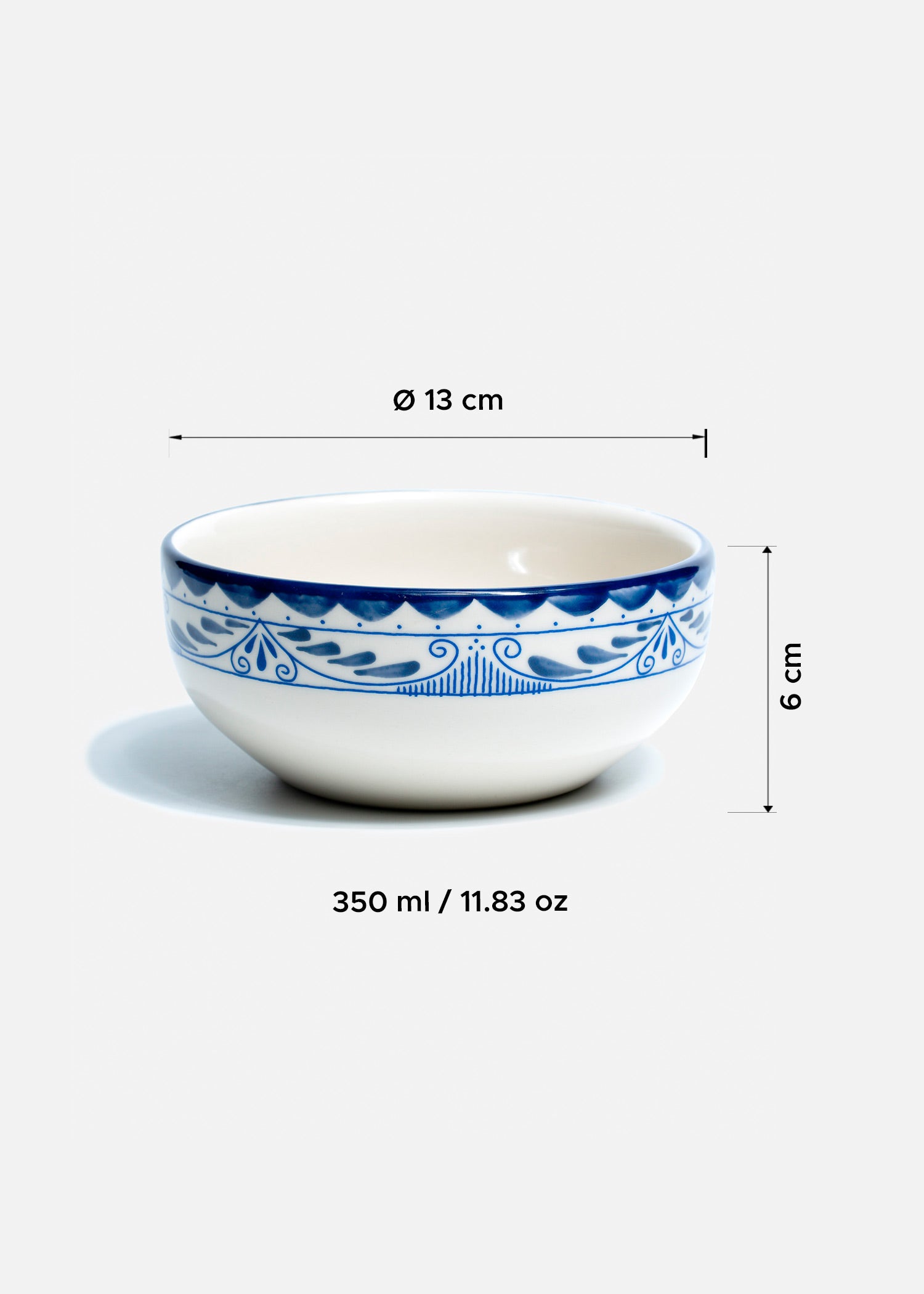 tamaño plato porcelana azul maha