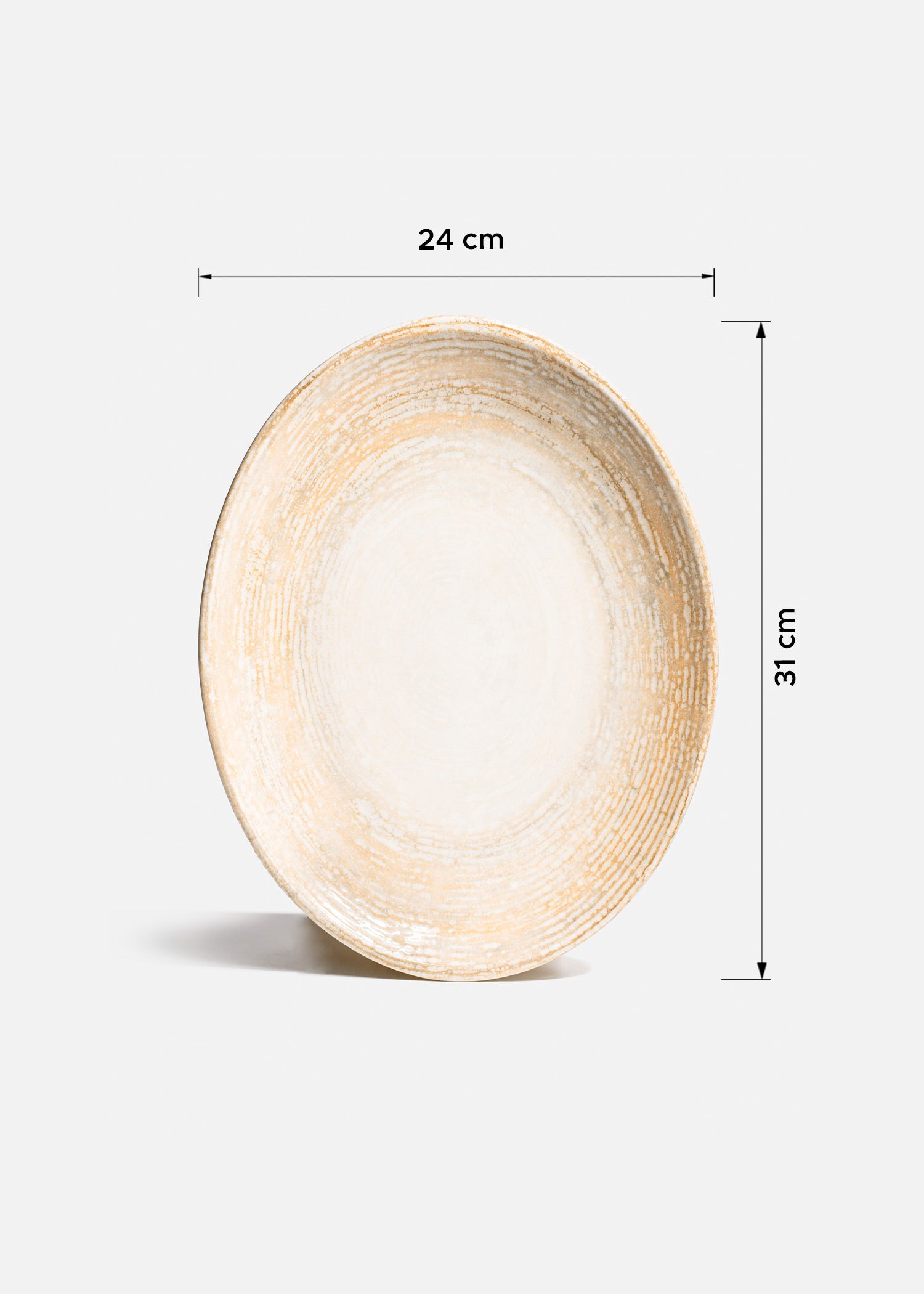 tamaño platos porcelana beige maha