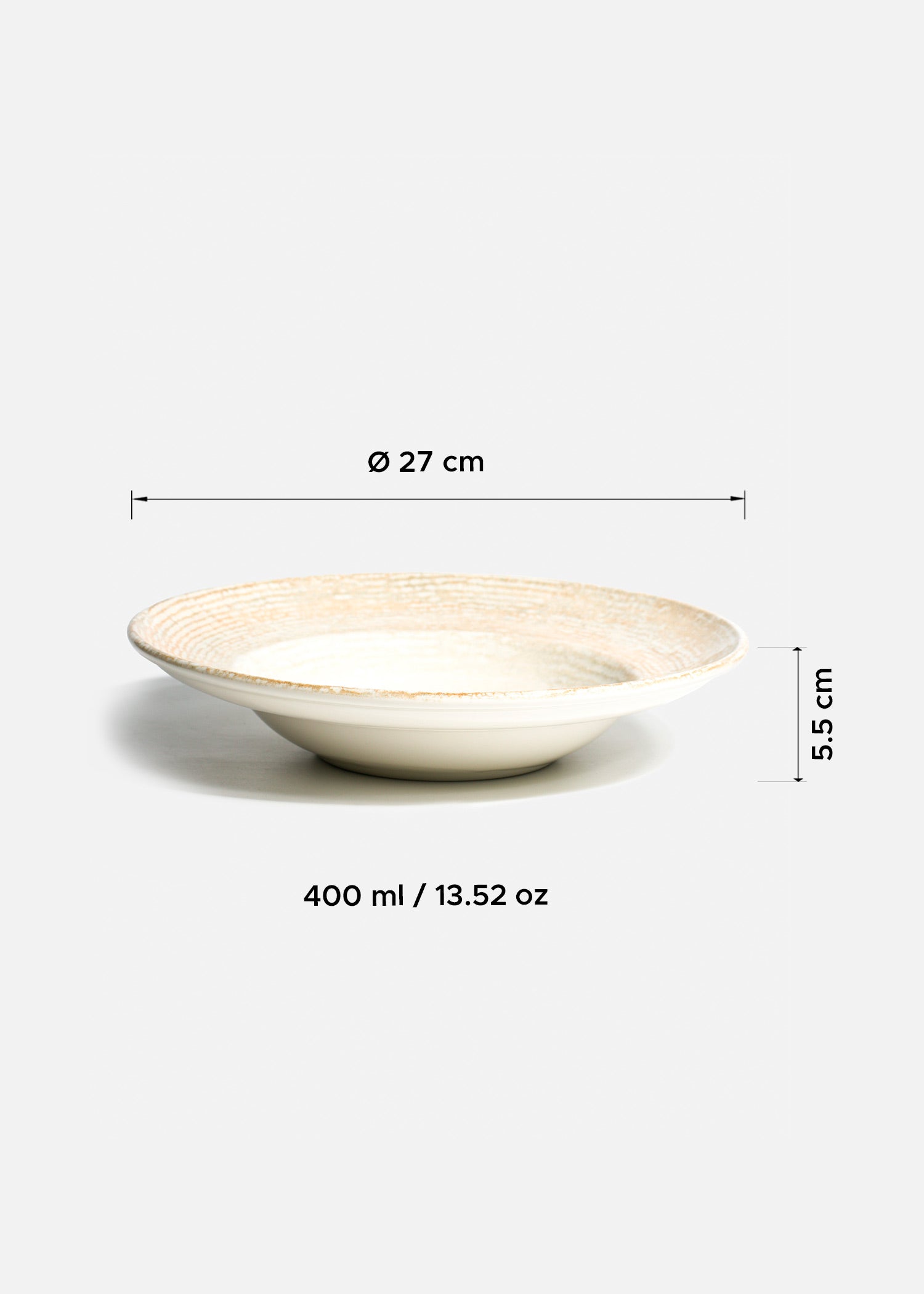 tamaño platos porcelana beige maha