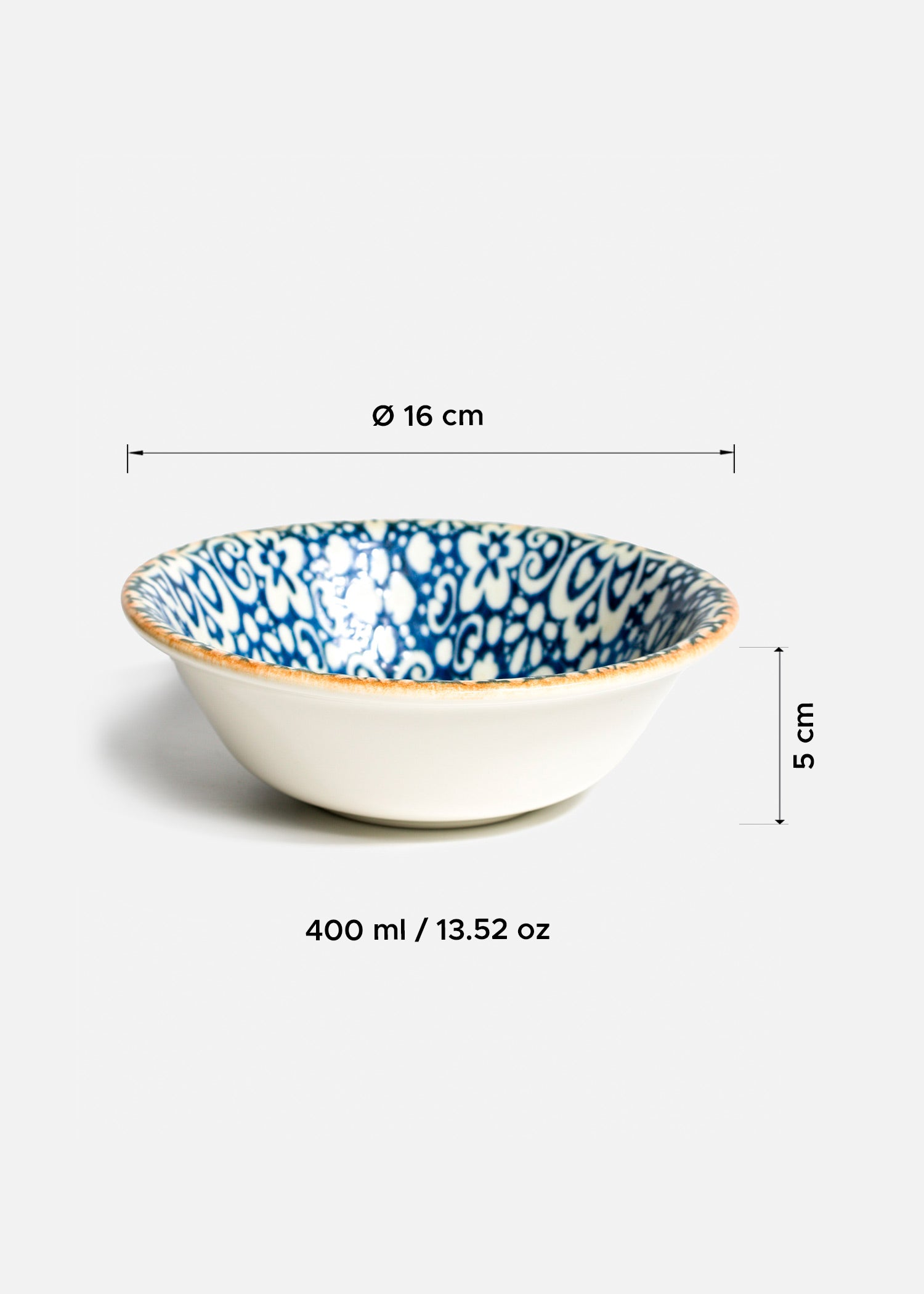 tamaño platos porcelana azul maha