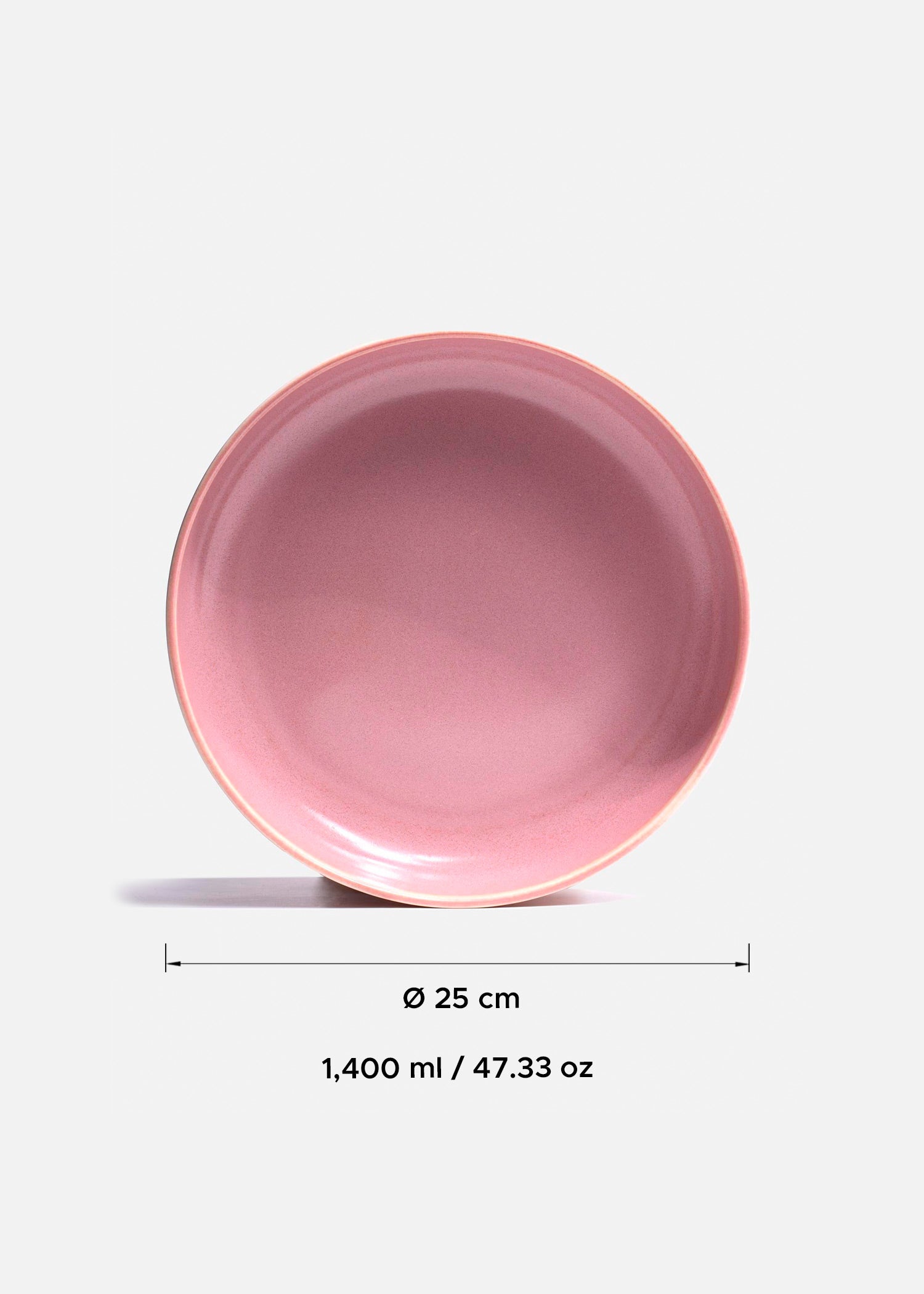 tamaño platos porcelana rosa maha