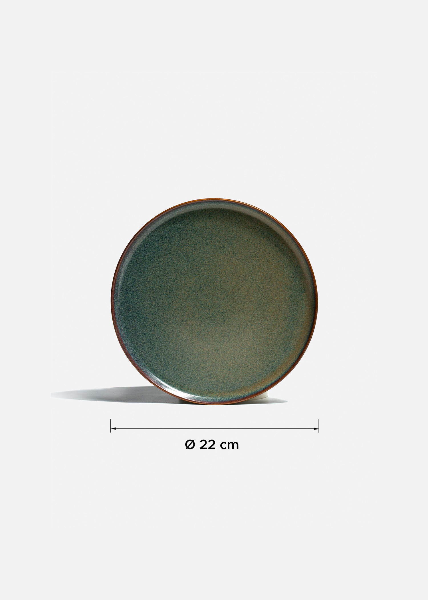 tamaño platos porcelana verde maha