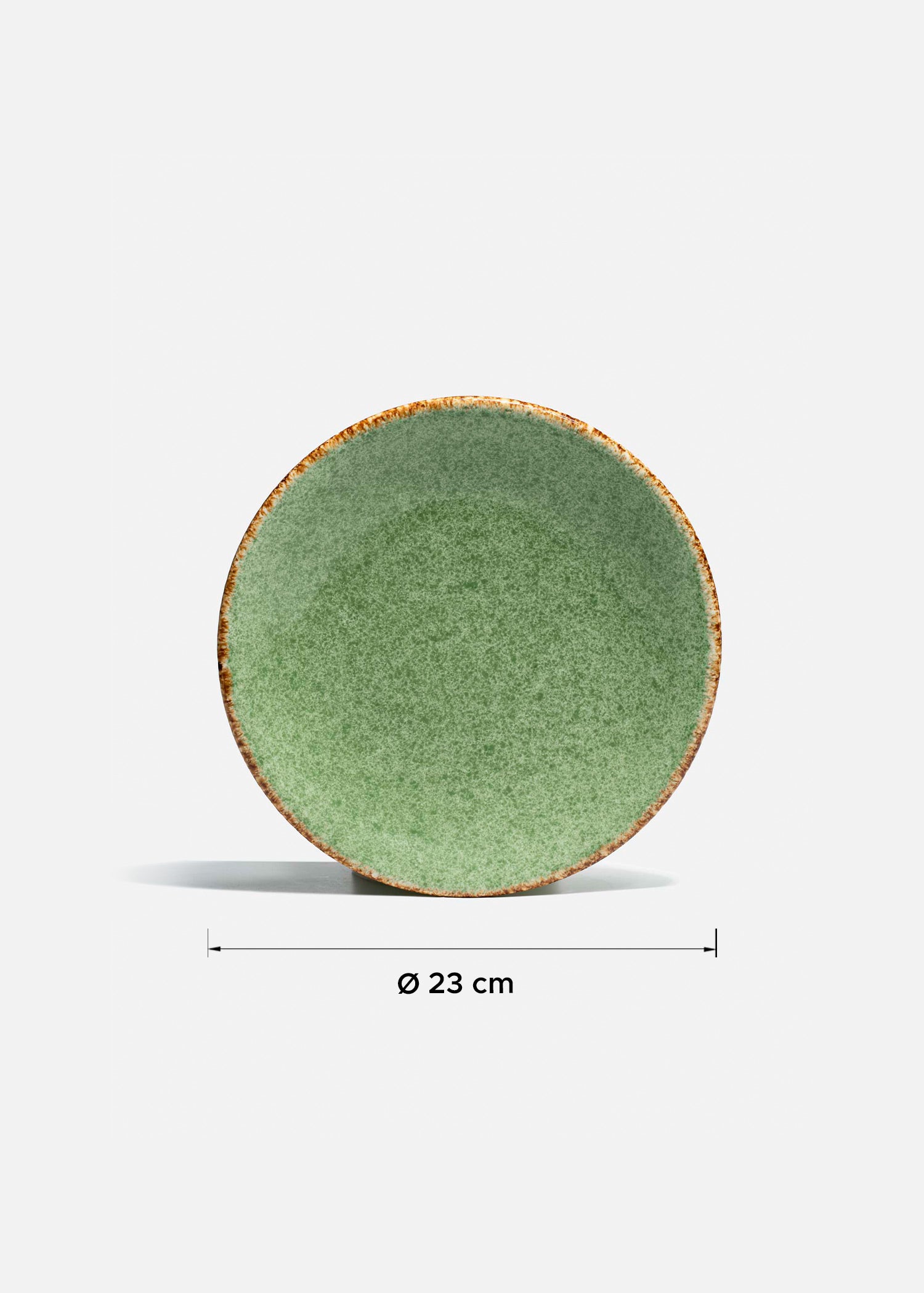 Platos de porcelana verde Midnight