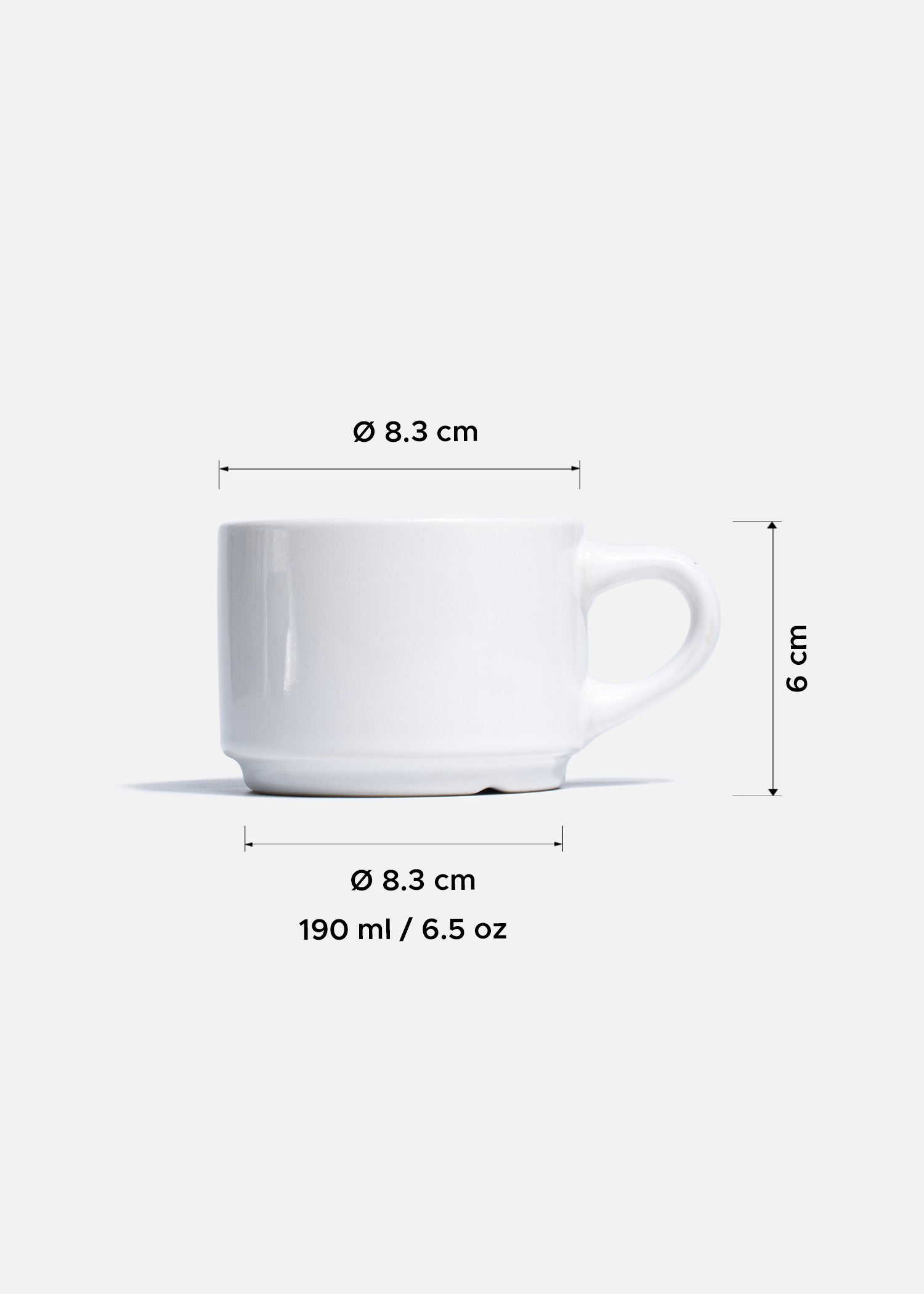 tamaño taza embocable blanco maha