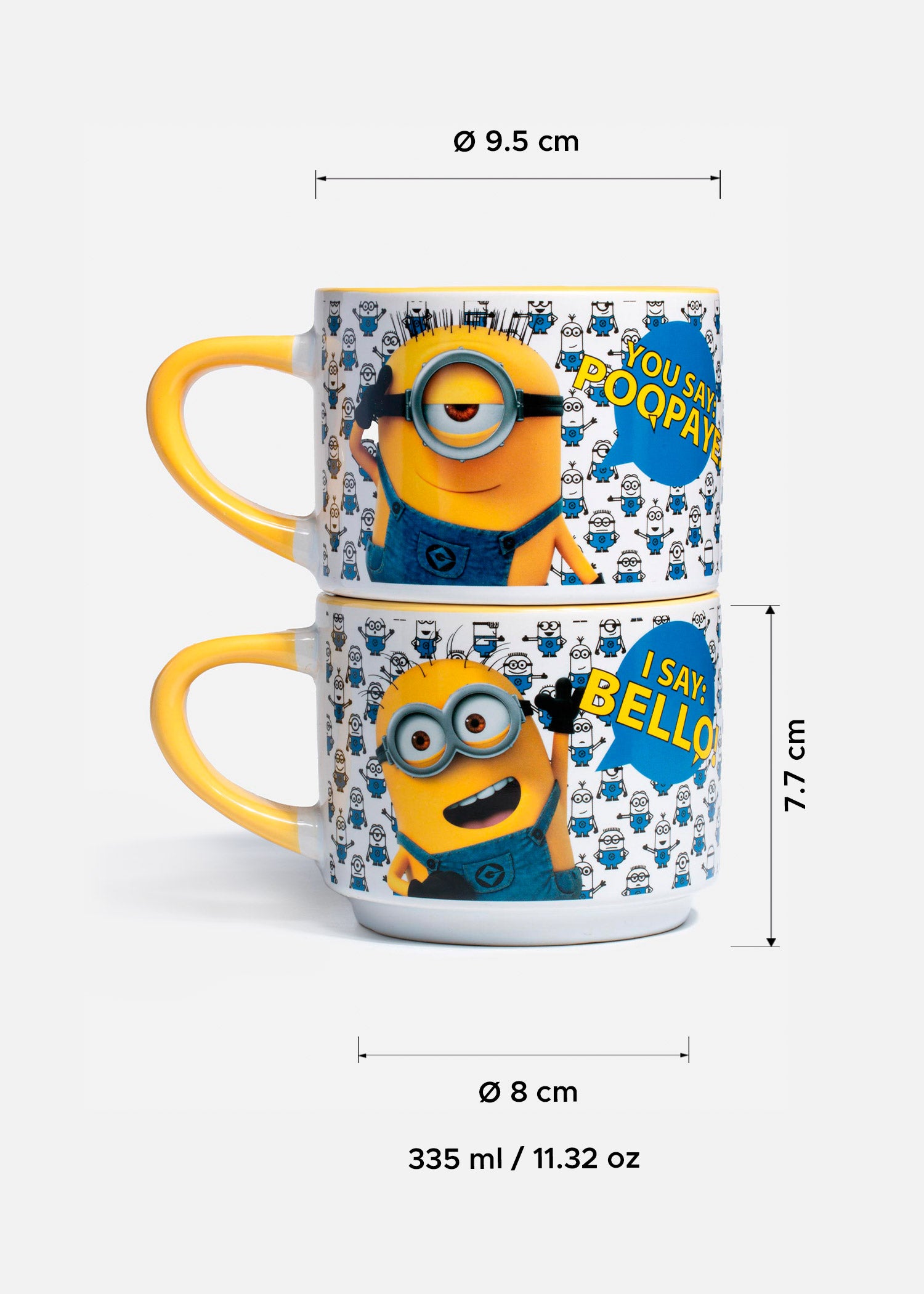 tamaño  taza colores minions maha