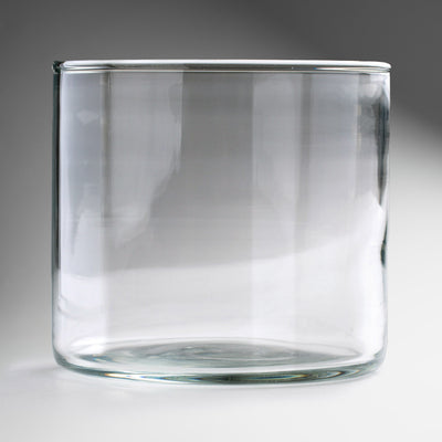 Vaso para vela de vidrio transparente Round O.F 610 ml