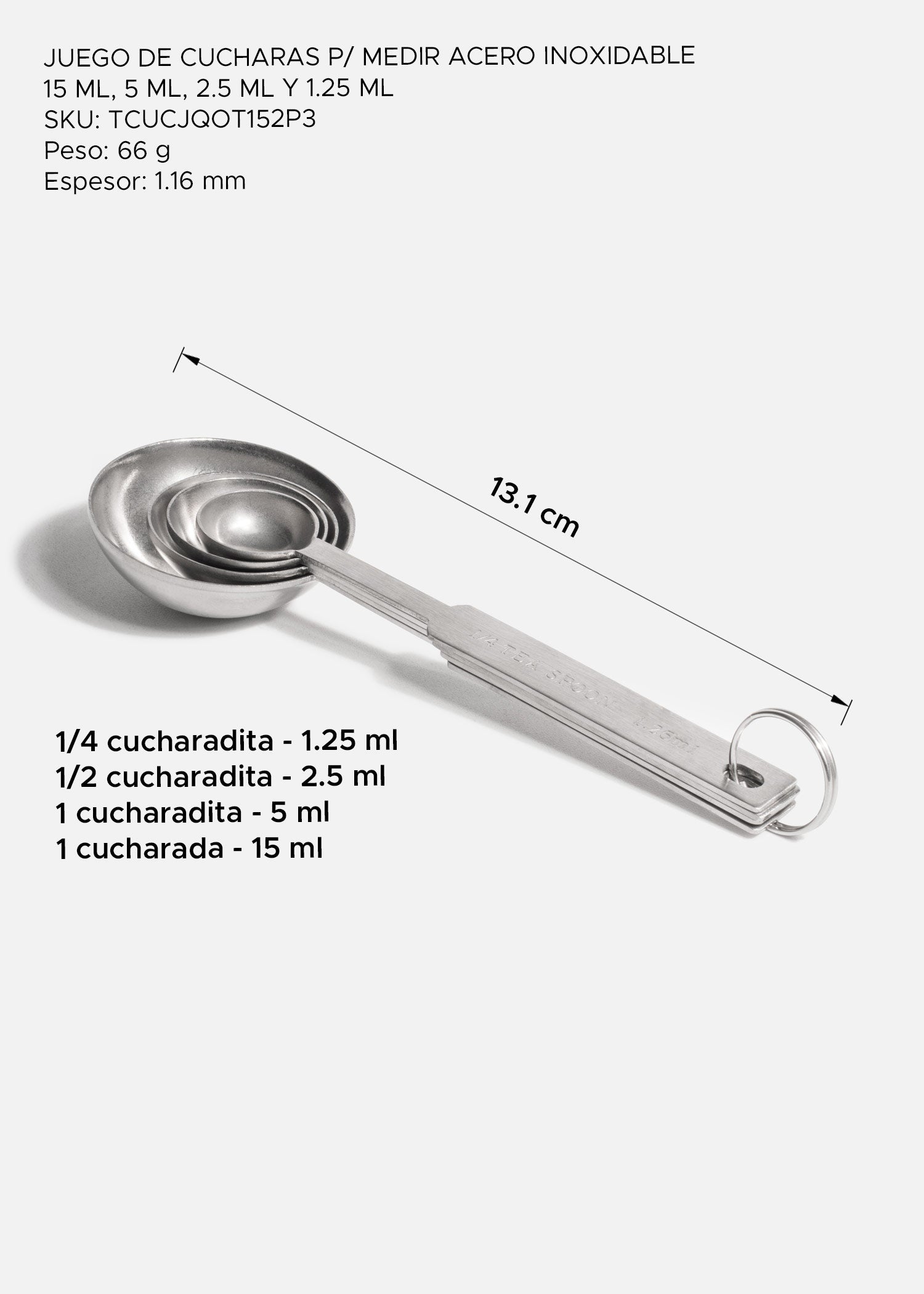precio cucharas medidoras maha