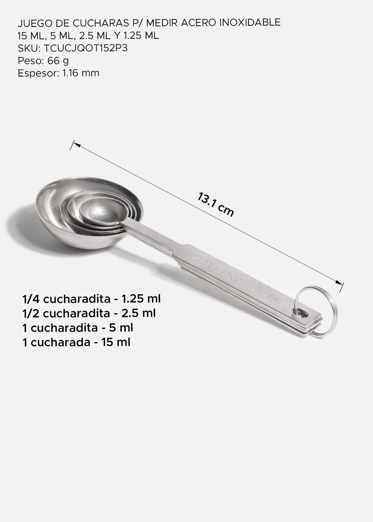 precio cucharas medidoras maha