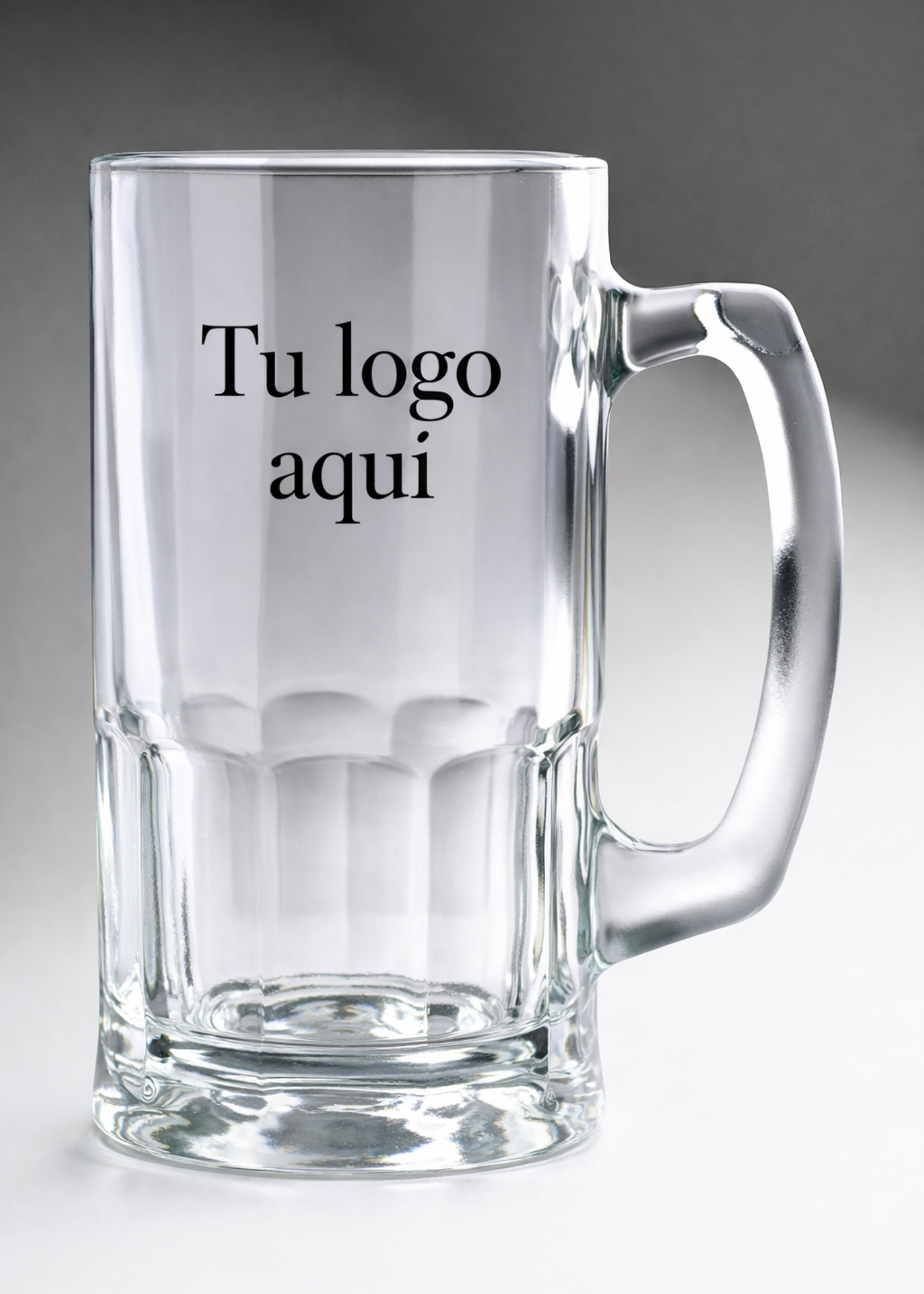 Super tarro de vidrio transparente personalizado 1 L