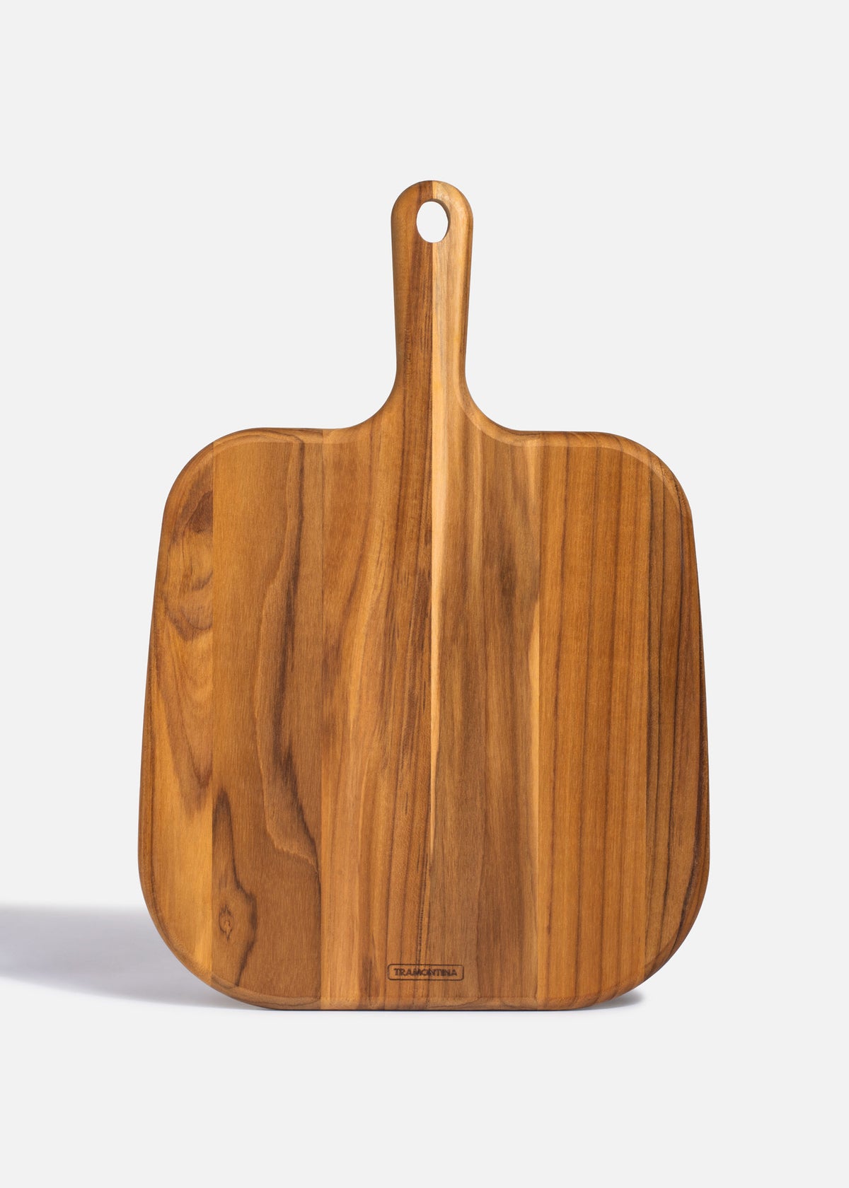 Tabla para quesos de teca café con mango Provence 40 x 28 cm, vista completa.