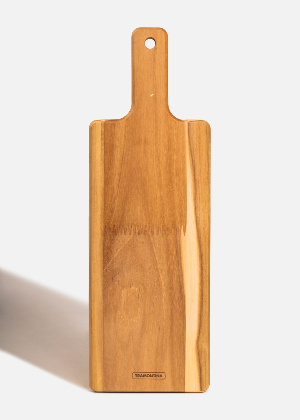 Tabla para servir rectangular de madera con mango 40x13.5 cm