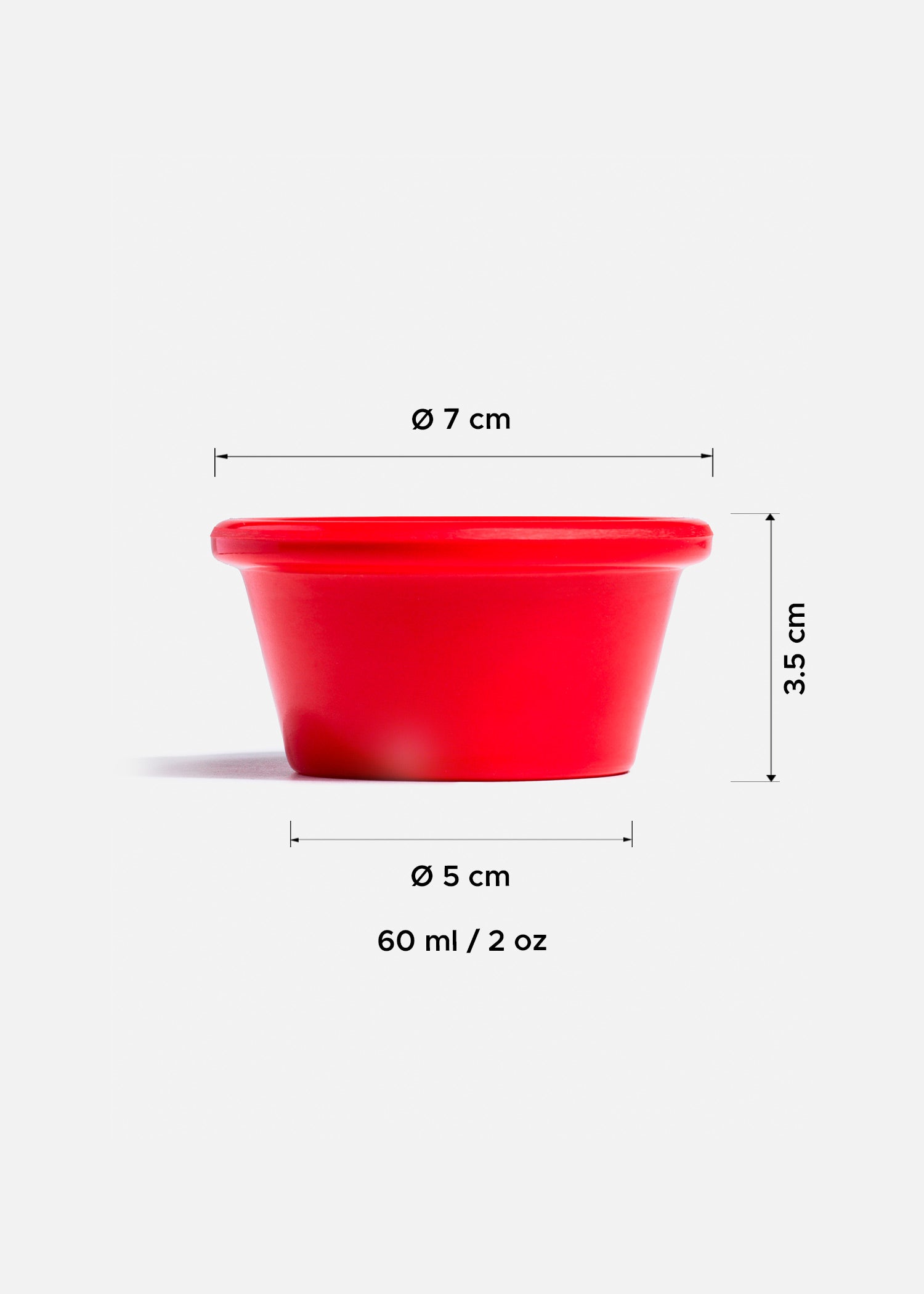 tamaño ramekin rojo maha