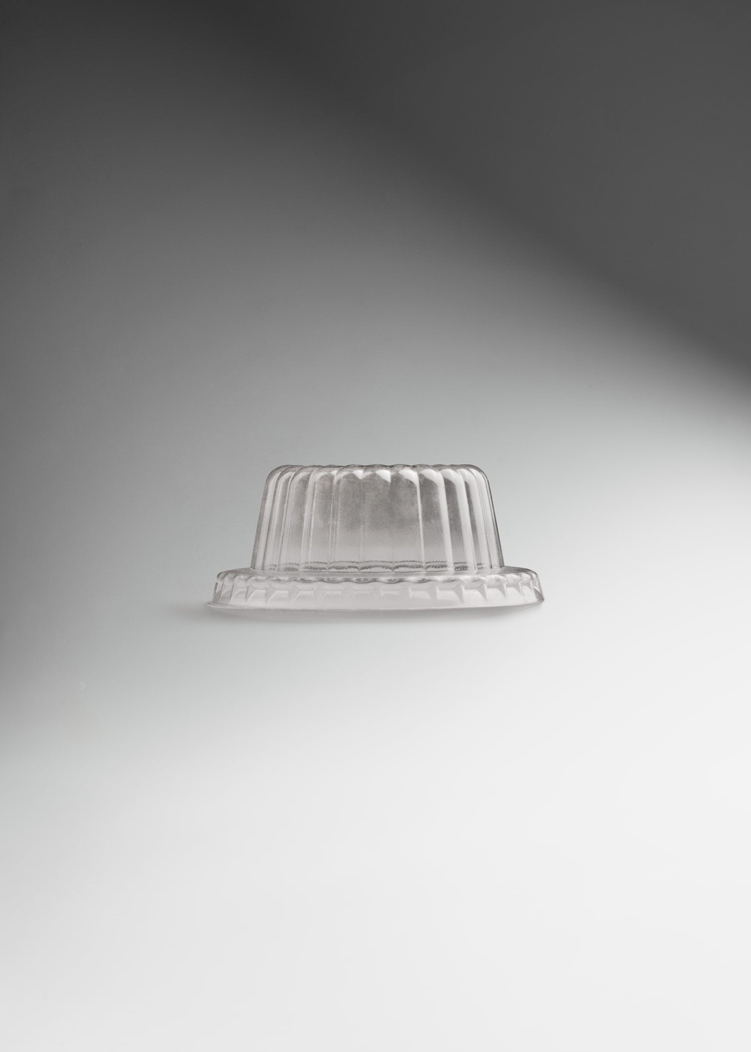 Tapa domo desechable de plástico (pet) transparente premium para contenedor de 3 oz