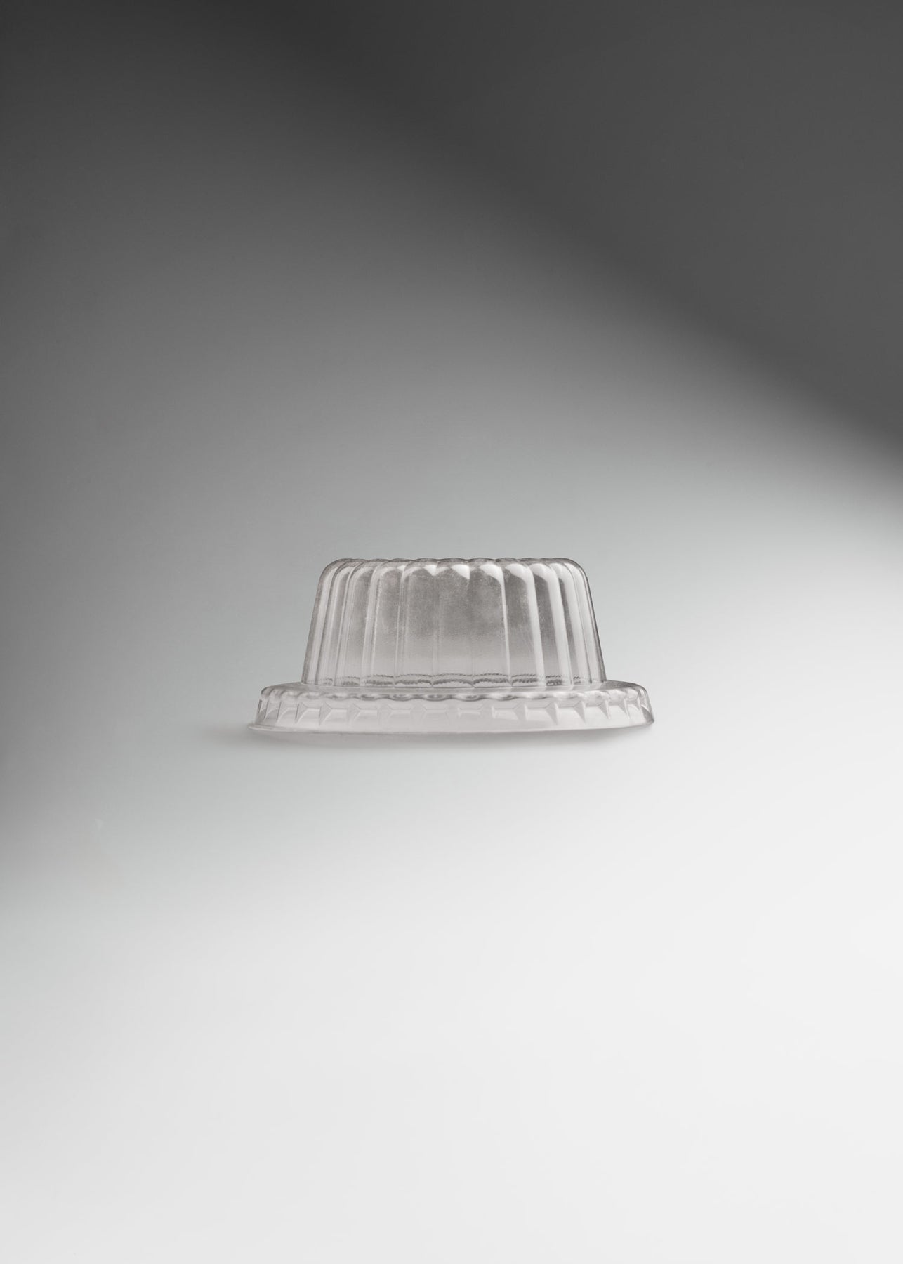 Tapa domo desechable de plástico (pet) transparente premium para contenedor de 3 oz