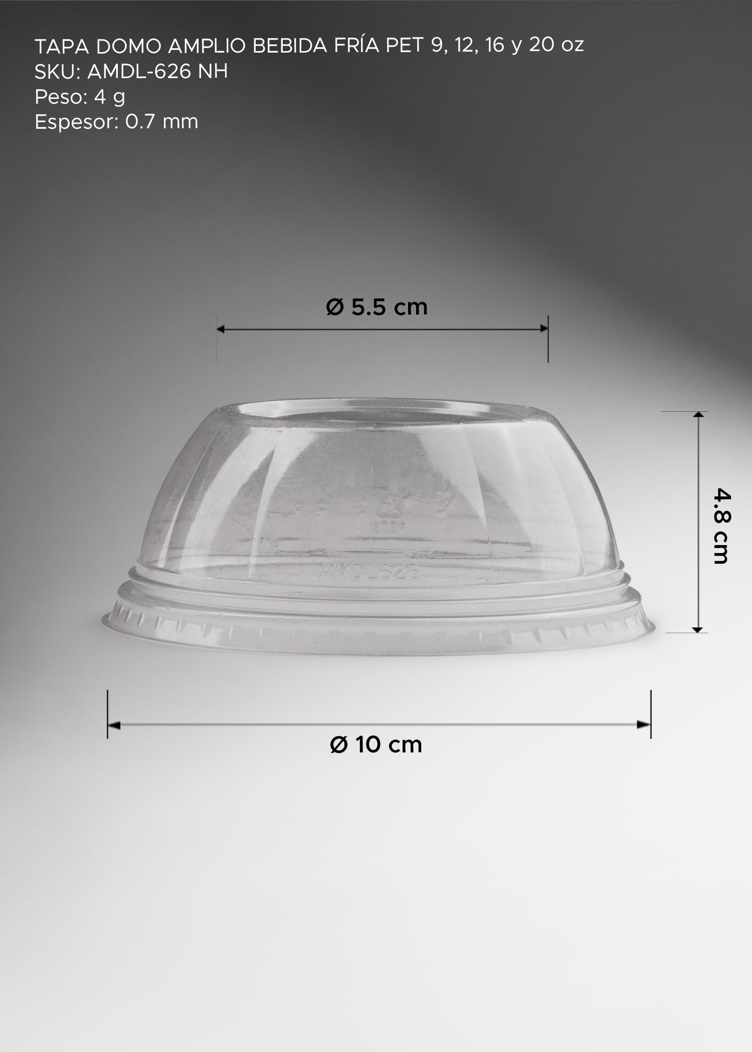 precio tapa domo desechable maha
