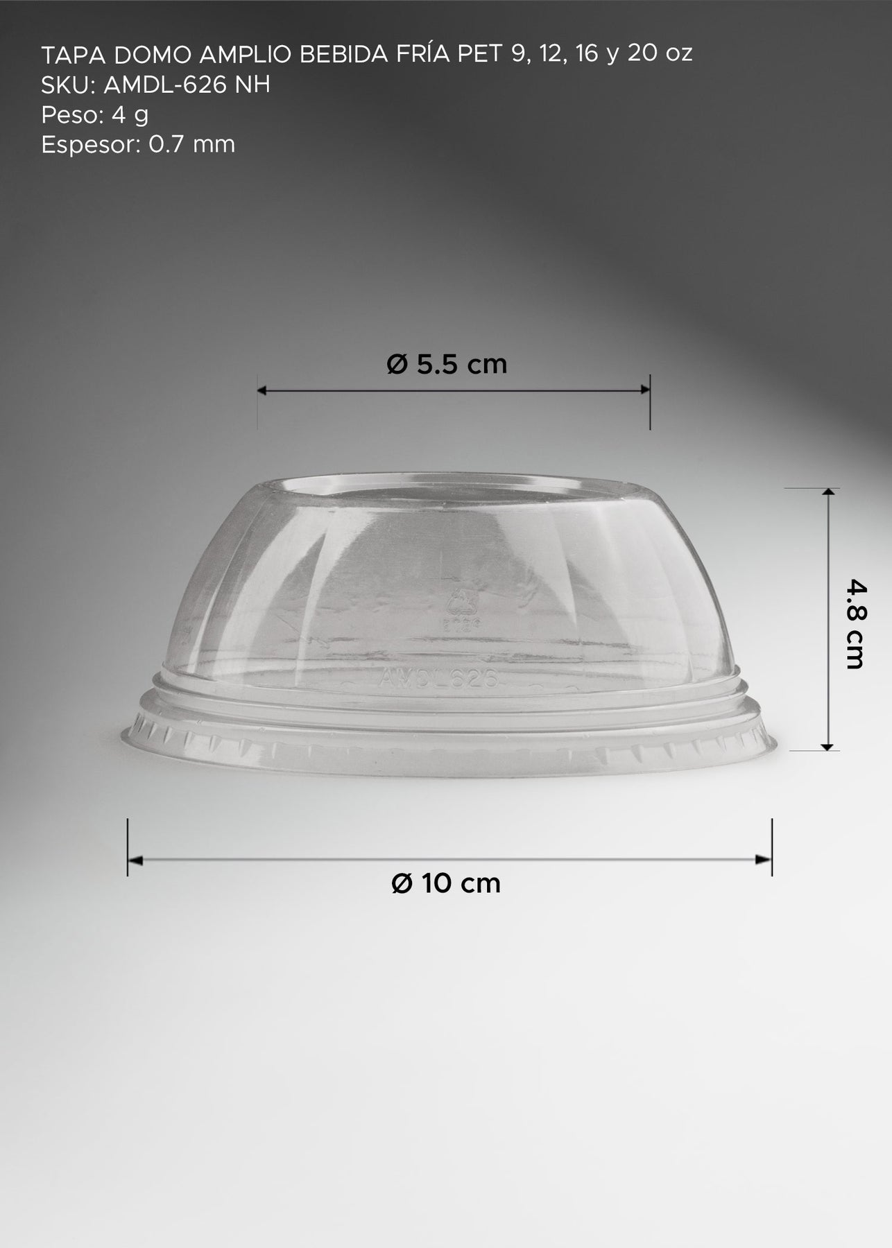 precio tapa domo desechable maha
