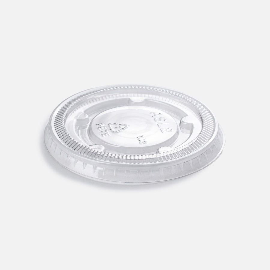 Tapa de plástico / polipropileno transparente para vaso desechable Souffle 2 oz