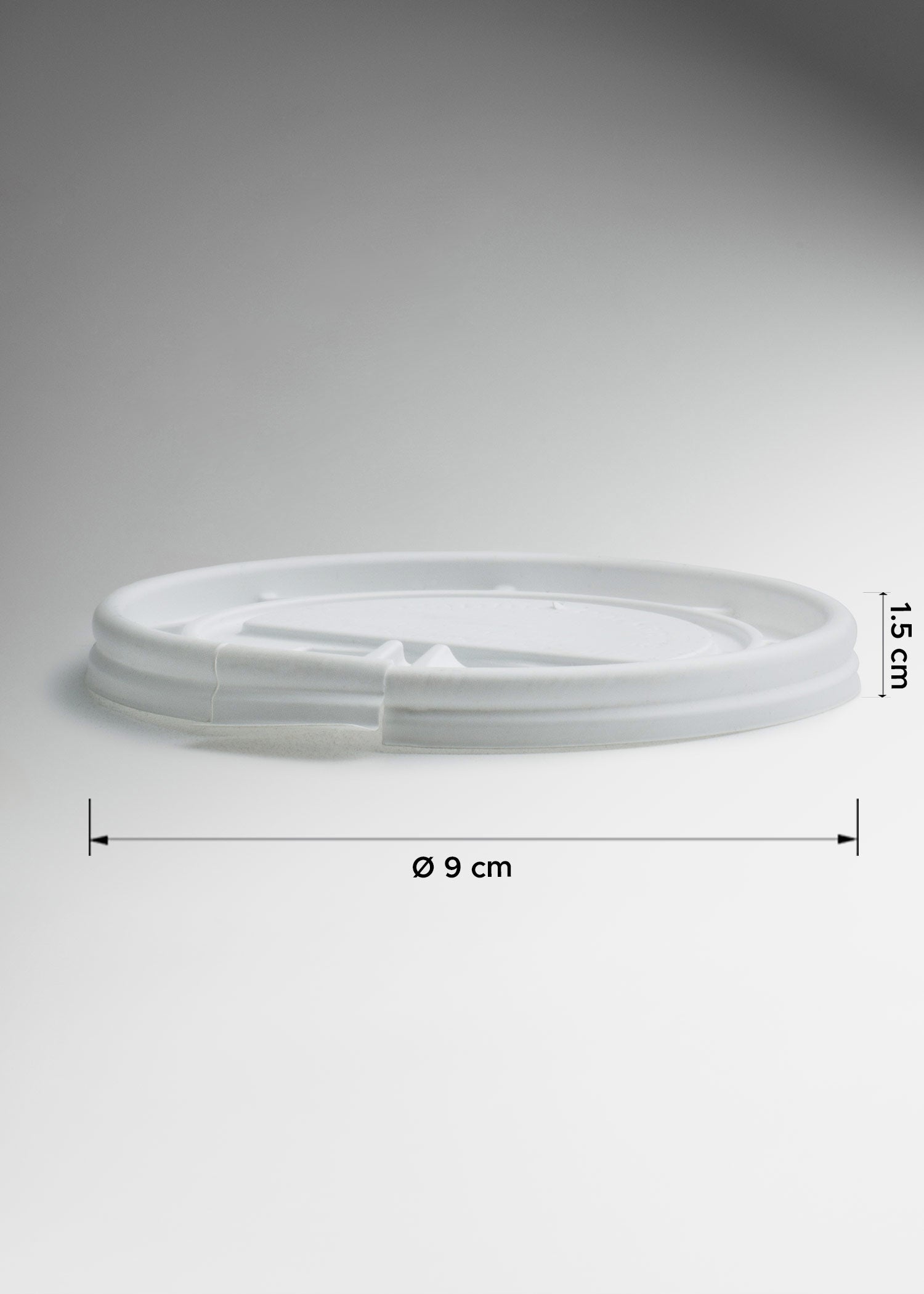 Tapas de plástico domo para vaso de papel Arc 10,12,16, 20 oz