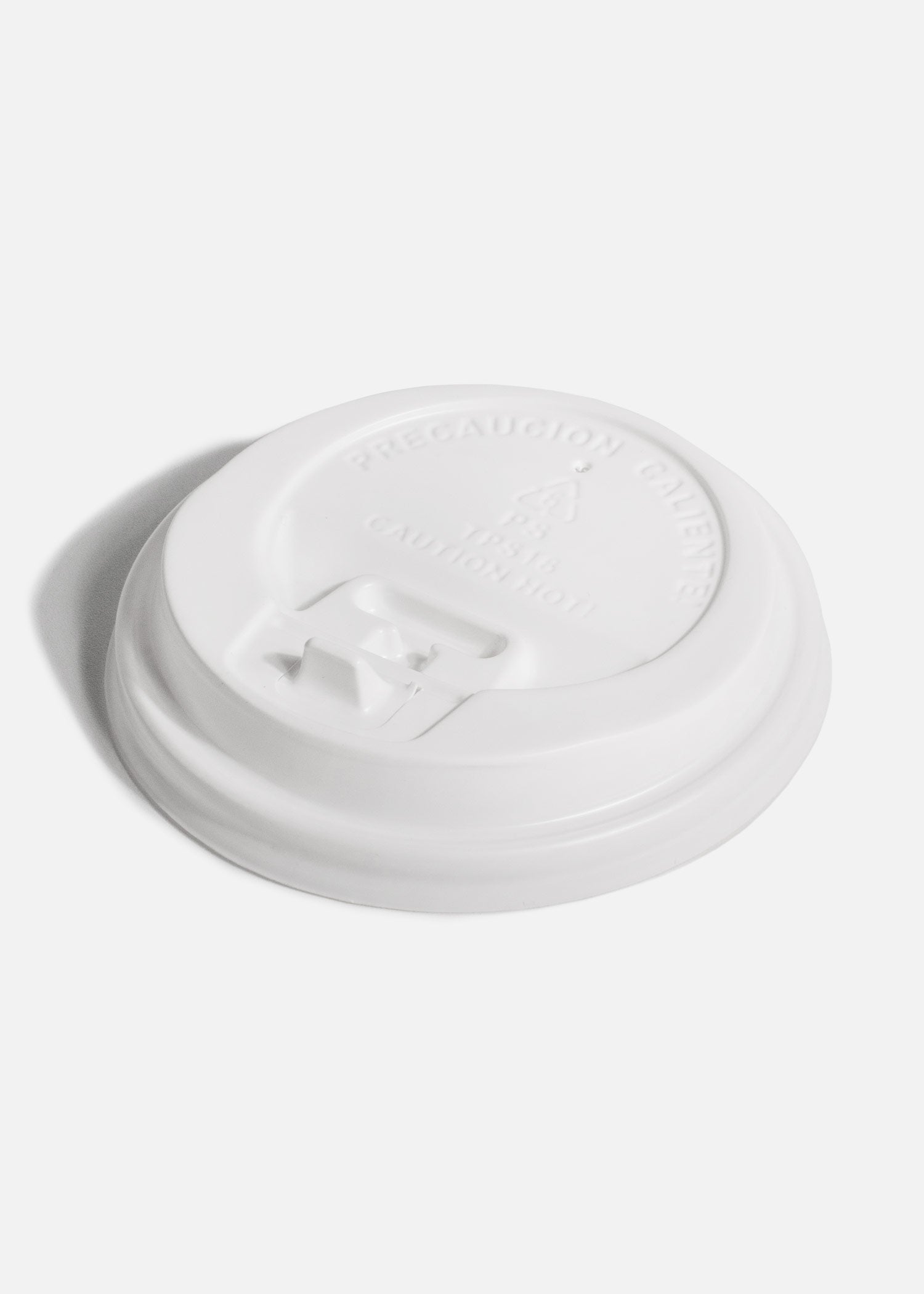 Tapas de plástico negro y blanco para vaso de papel 10,12,16,20 oz