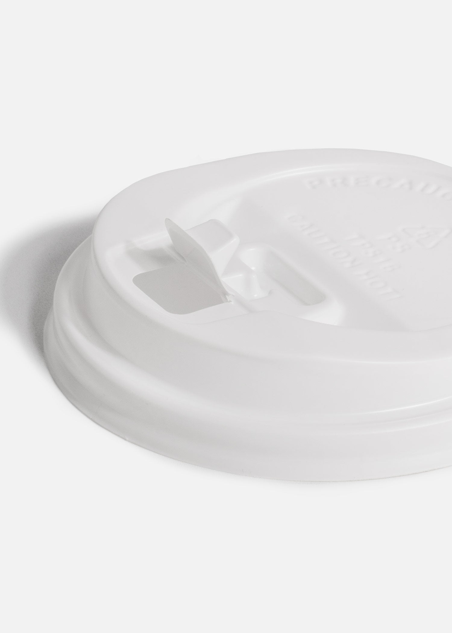 Tapas de plástico negro y blanco para vaso de papel 10,12,16,20 oz