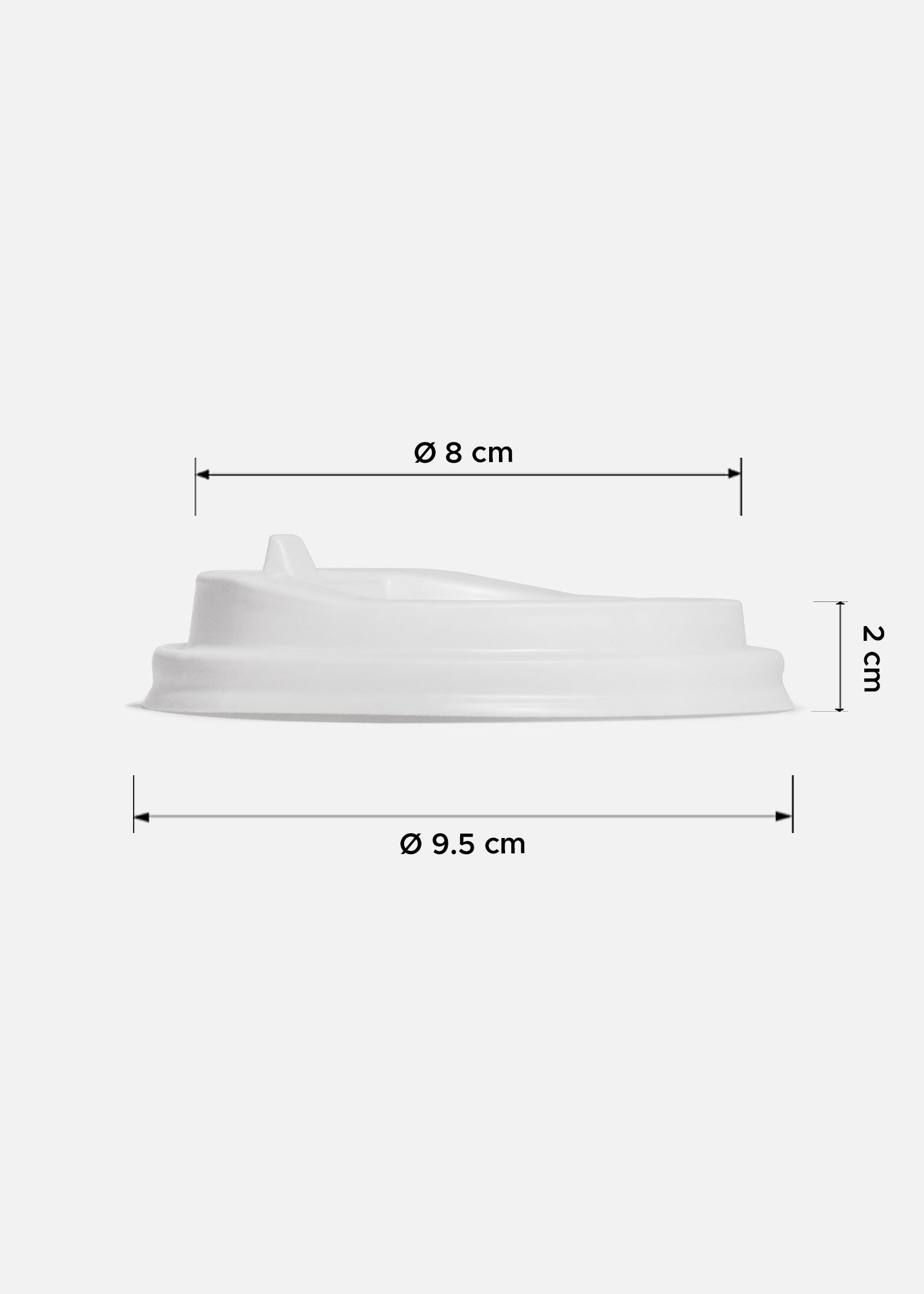 Tapas de plástico negro y blanco para vaso de papel 10,12,16,20 oz