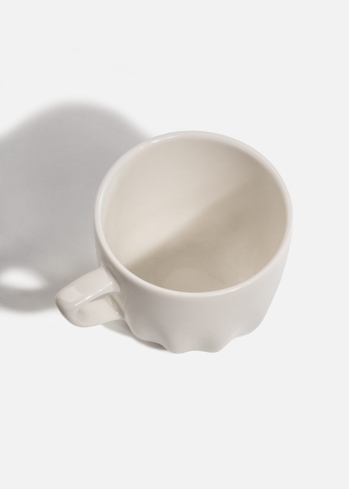 Taza tarro Raw de porcelana de 375 ml — fotografía de producto, vista 4
