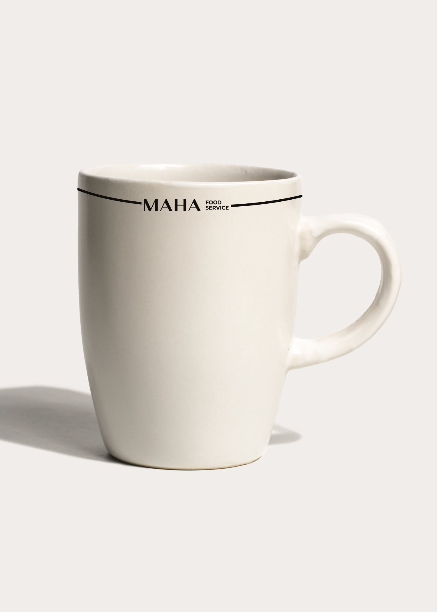 Taza para café de cerámica blanco personalizado logo doble Baltimore 350 ml