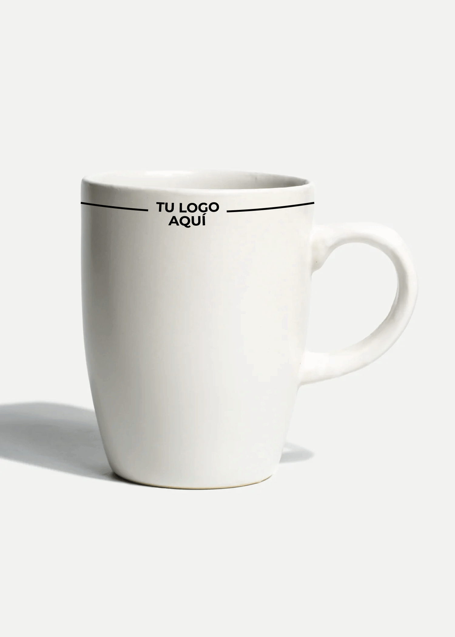 Taza para café de cerámica blanco personalizado logo doble Baltimore 350 ml