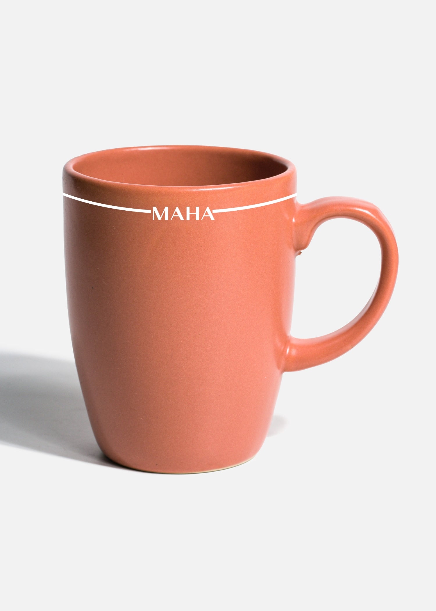 Taza para café de cerámica ladrillo personalizada logo doble Baltimore 350 ml
