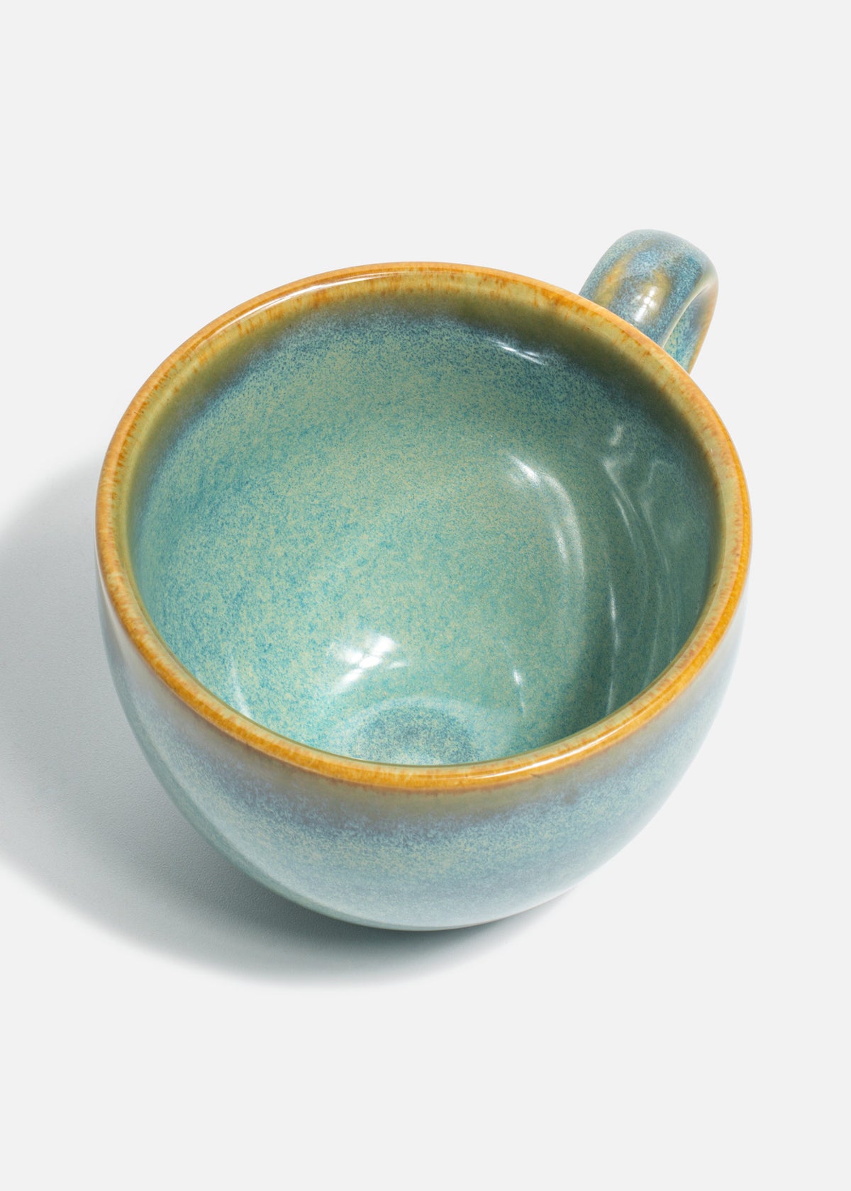 Tazas de porcelana verde Caribe — imagen de producto